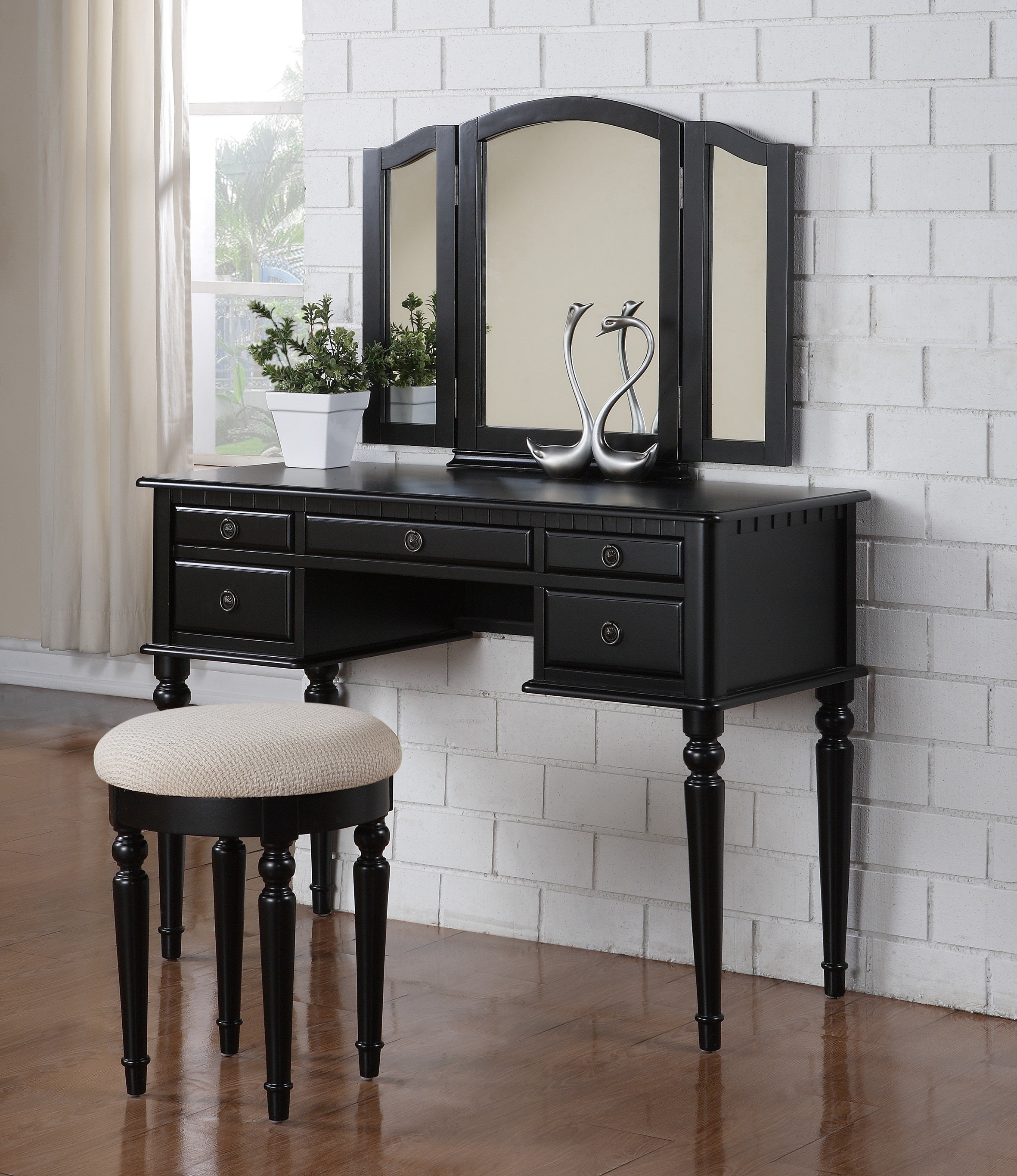 Bedroom Contemporary Vanity Set-thumbmail-8