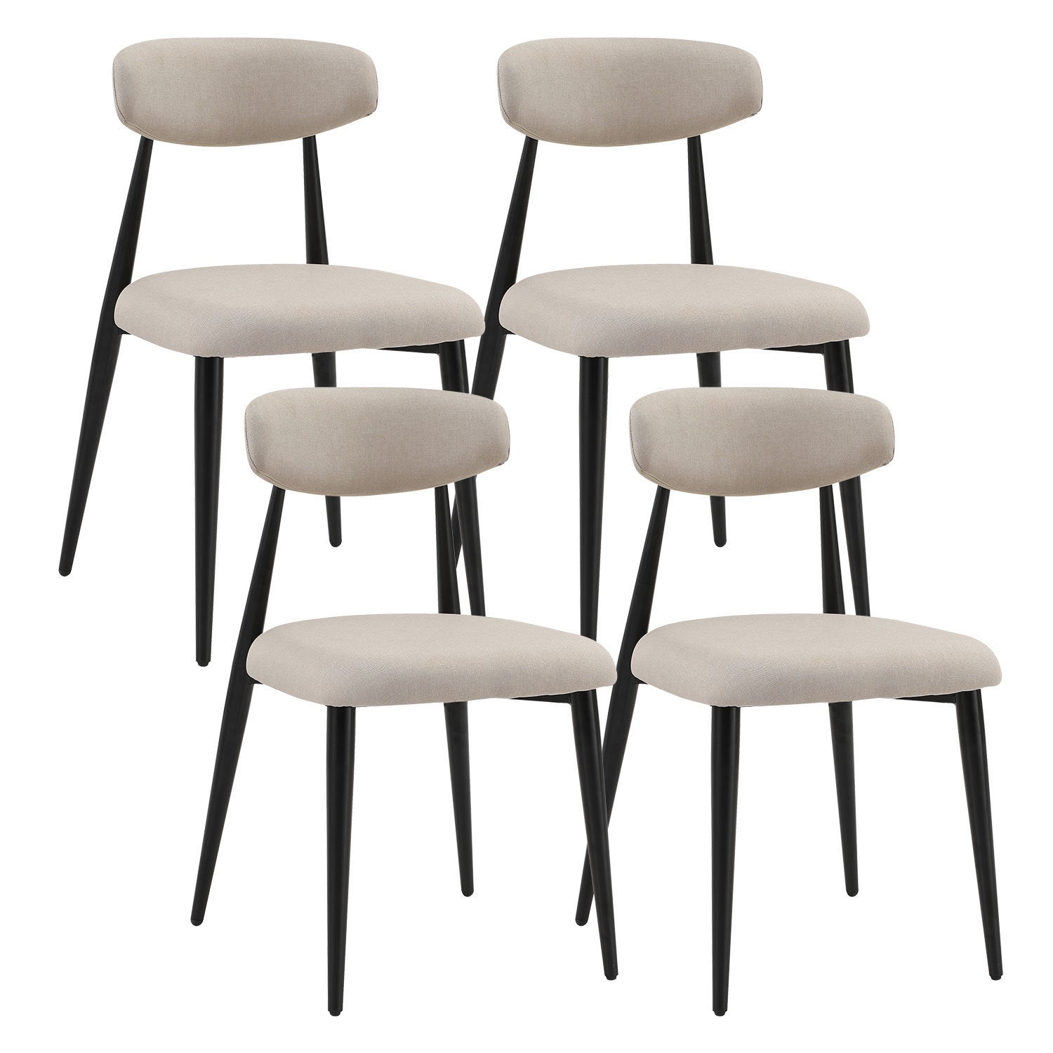Set of 4 Upholstered Dining Chairs-thumbmail-6