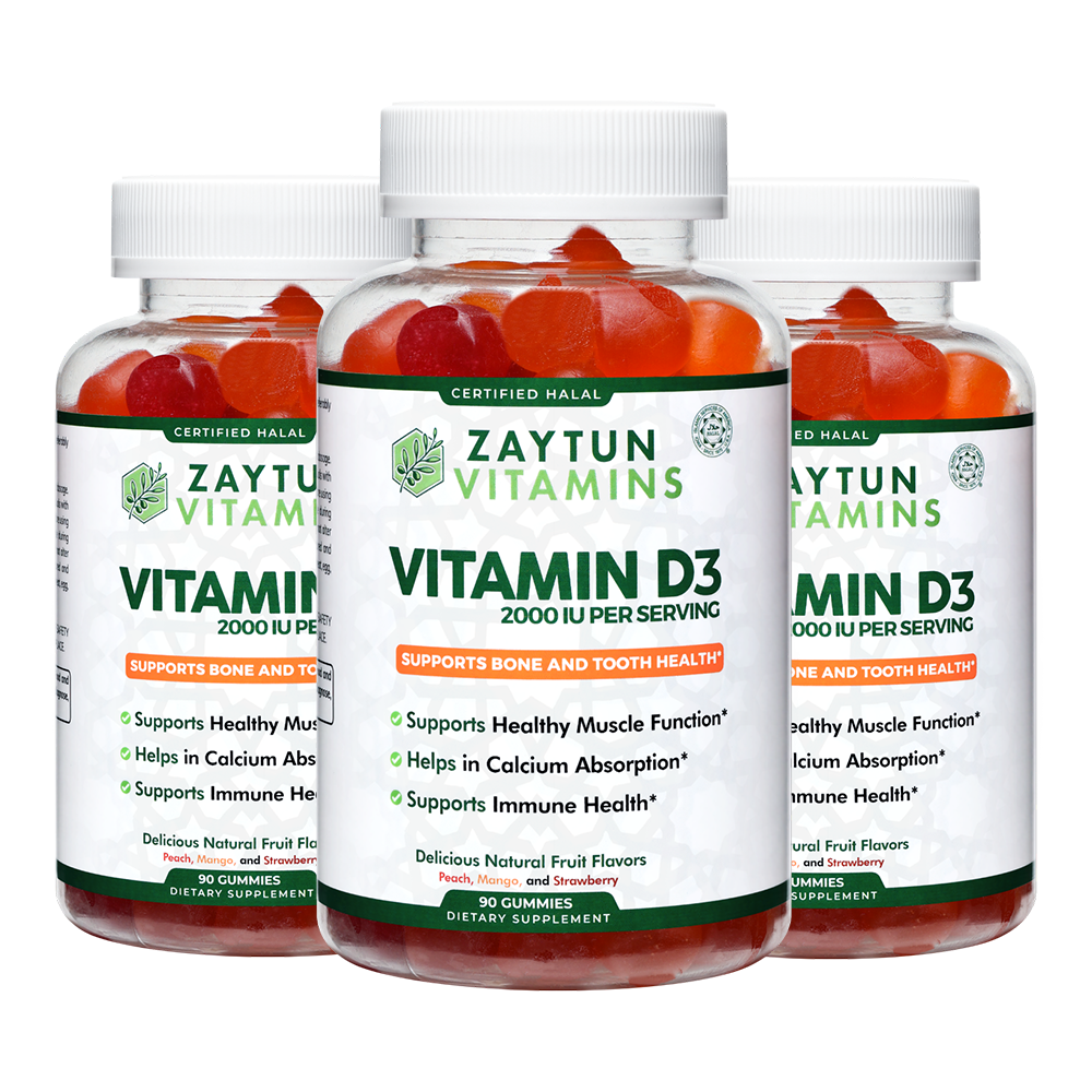 Halal Vitamin D3 2000IU Gummies (3Pack)-thumbmail-2