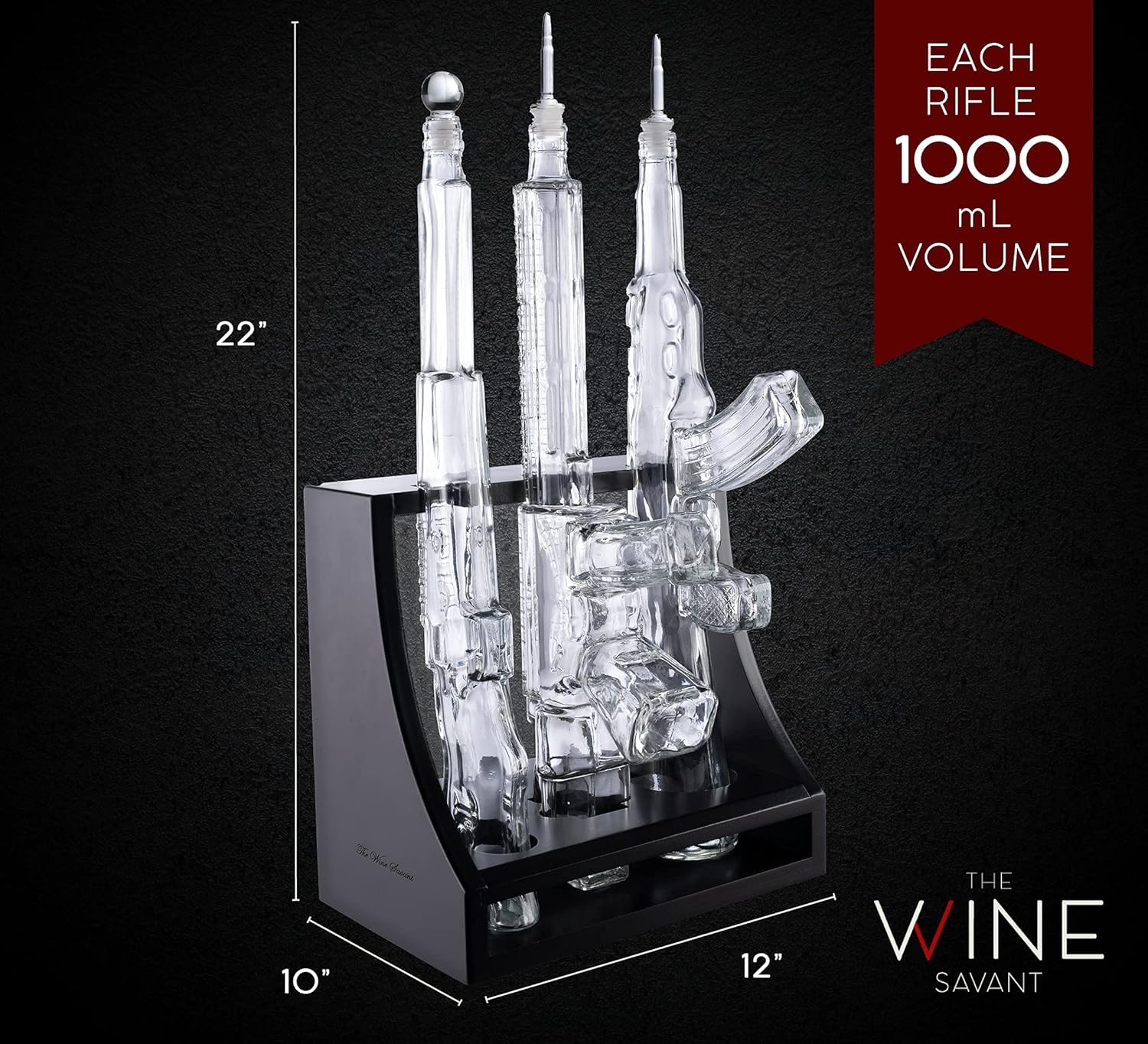 Triple Gun Whiskey Decanter Set-thumbmail-7