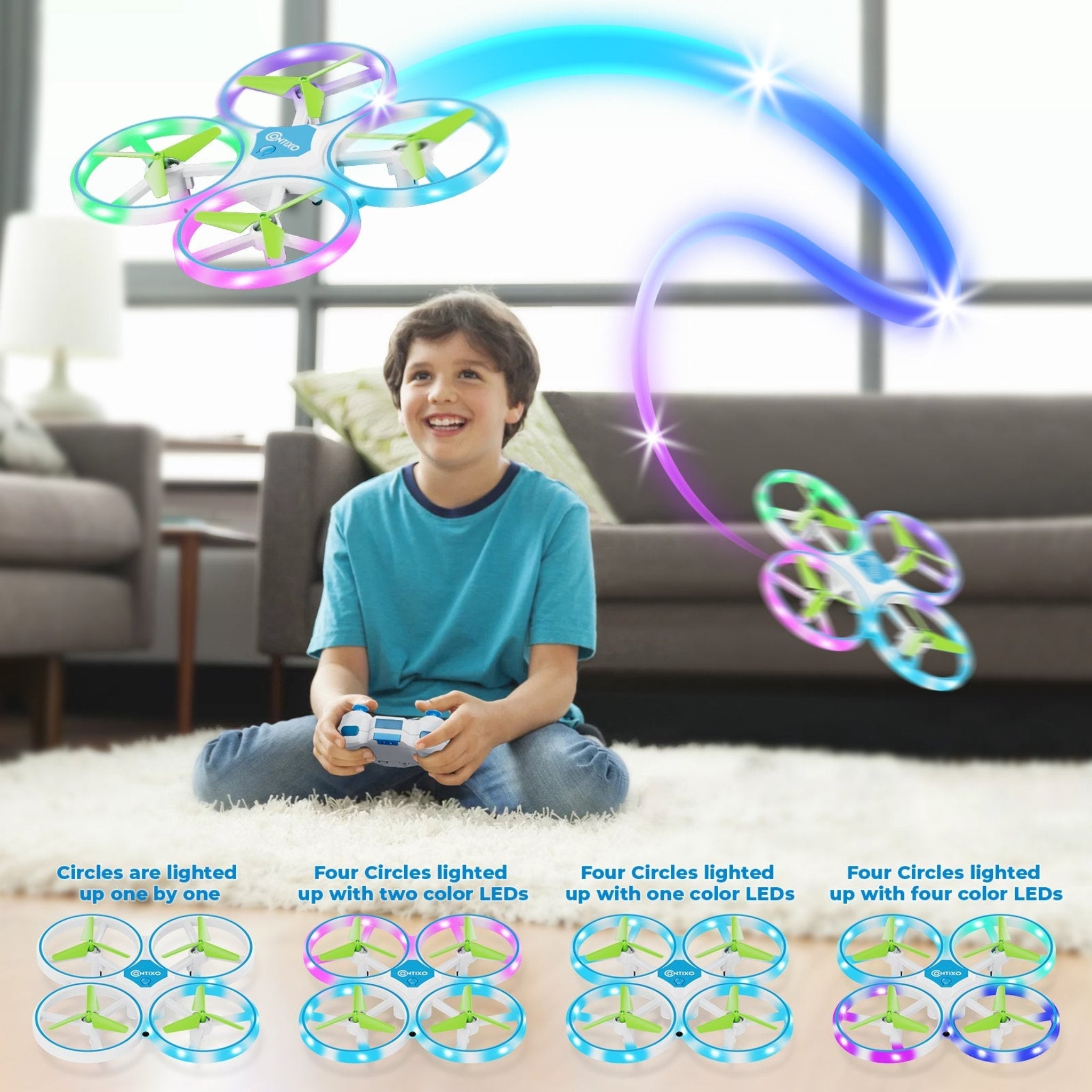 Contixo TD1 Dragonfly Drone With LED Light Effects-thumbmail-7
