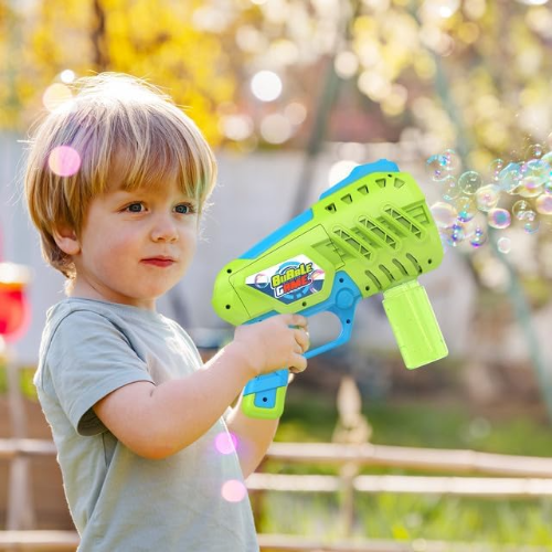 Contixo Bubble Blaster With Refill Solution - Kids Outdoor Fun Toy, Safe & Durable-thumbmail-3