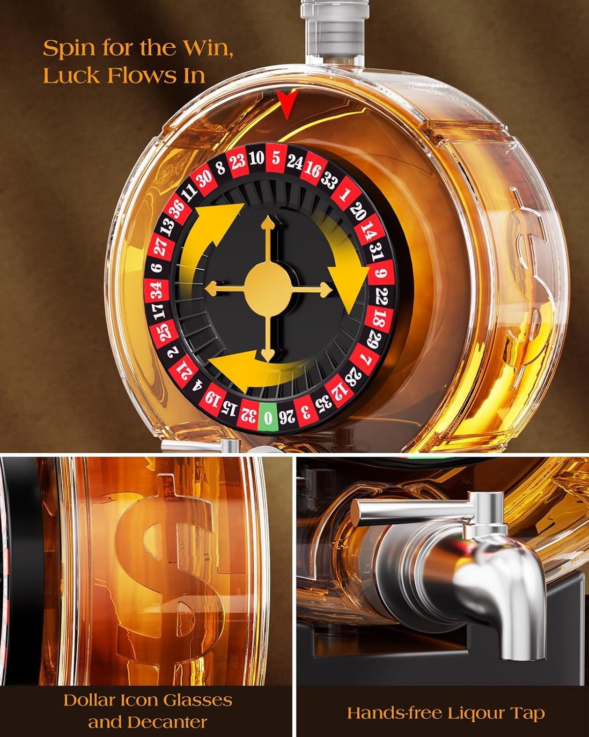 Roulette Whiskey Decanter Set-thumbmail-6
