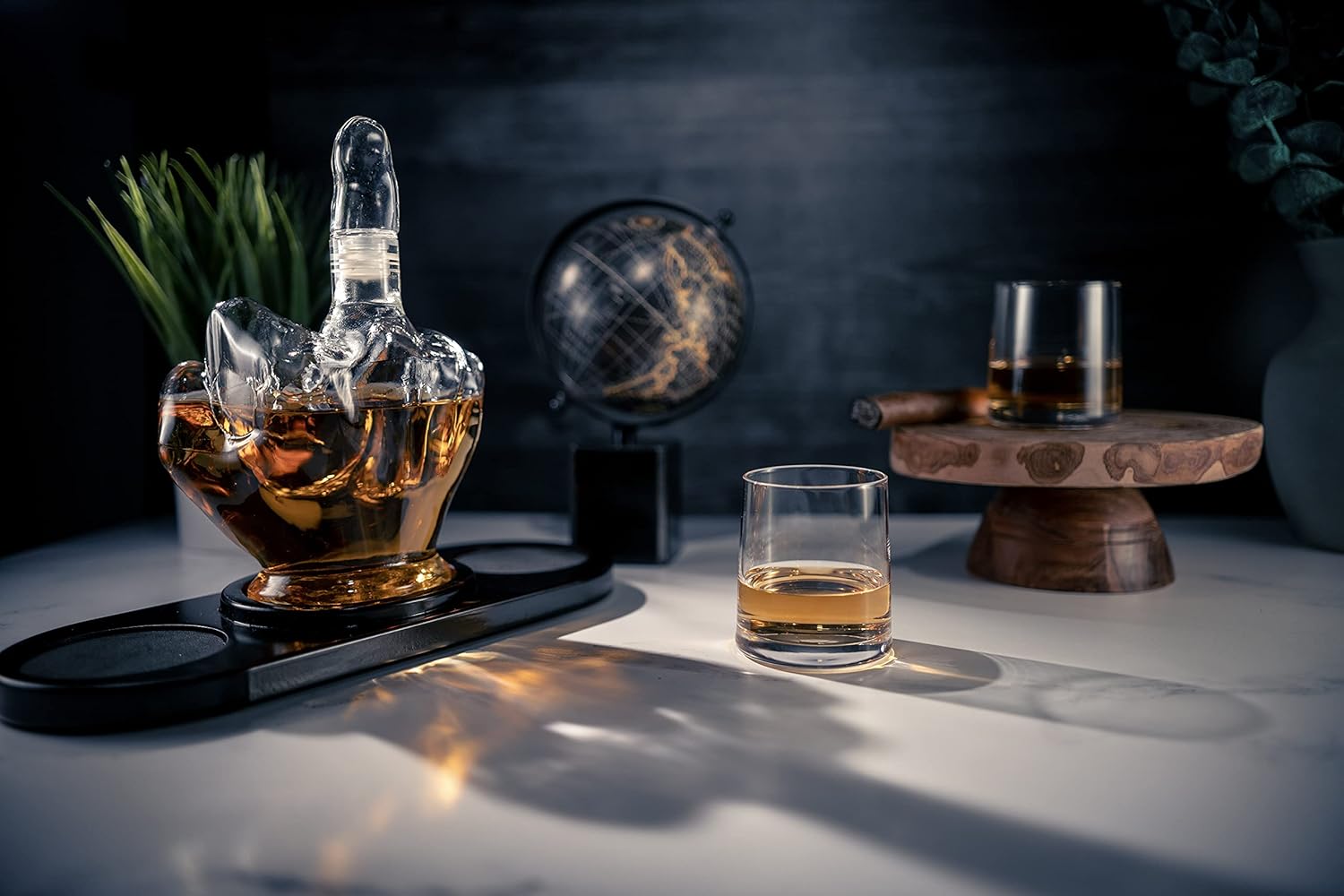 Middle Finger Whiskey Decanter Set-thumbmail-1