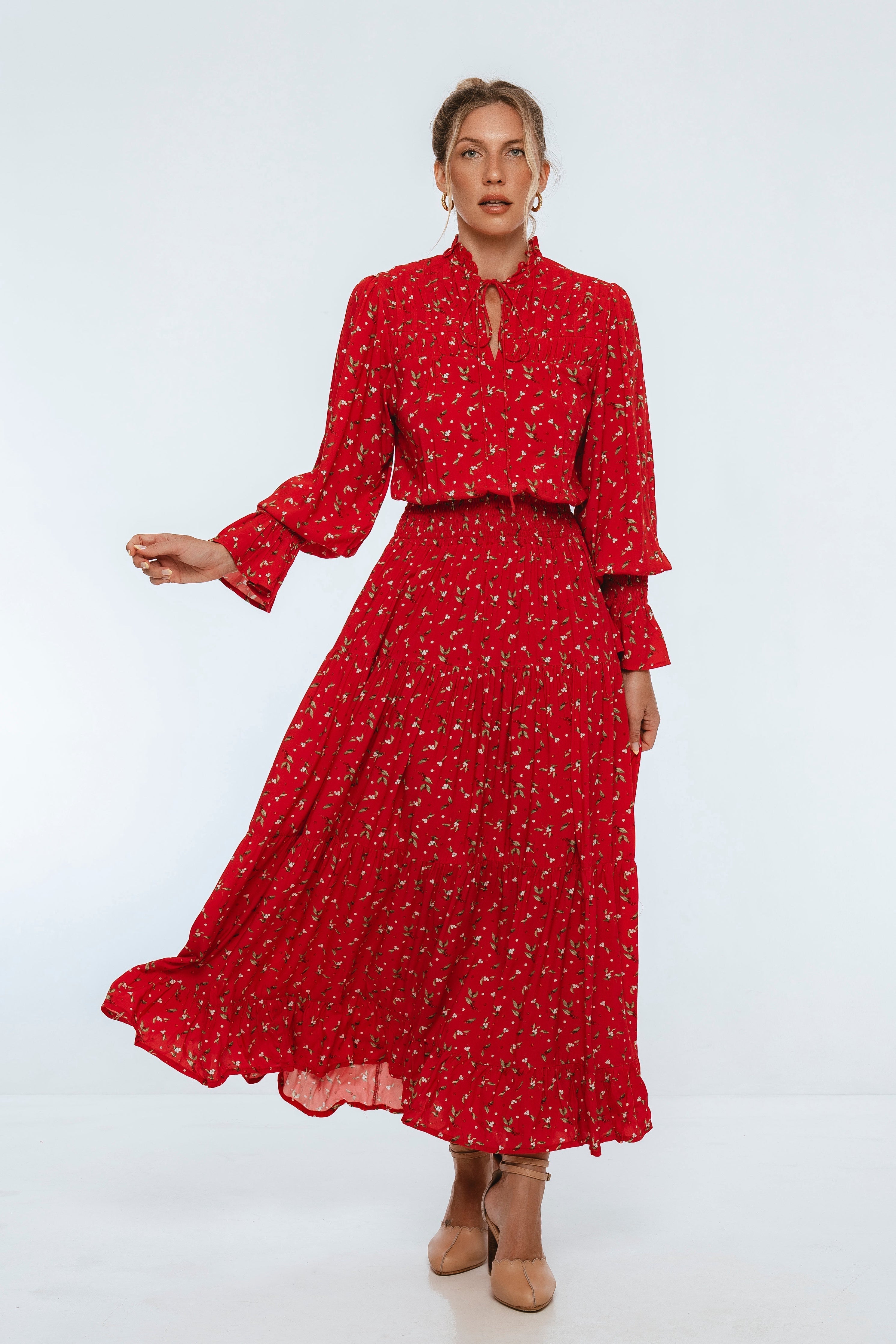 White Lotus Ruffled Maxi Dress-thumbmail-8