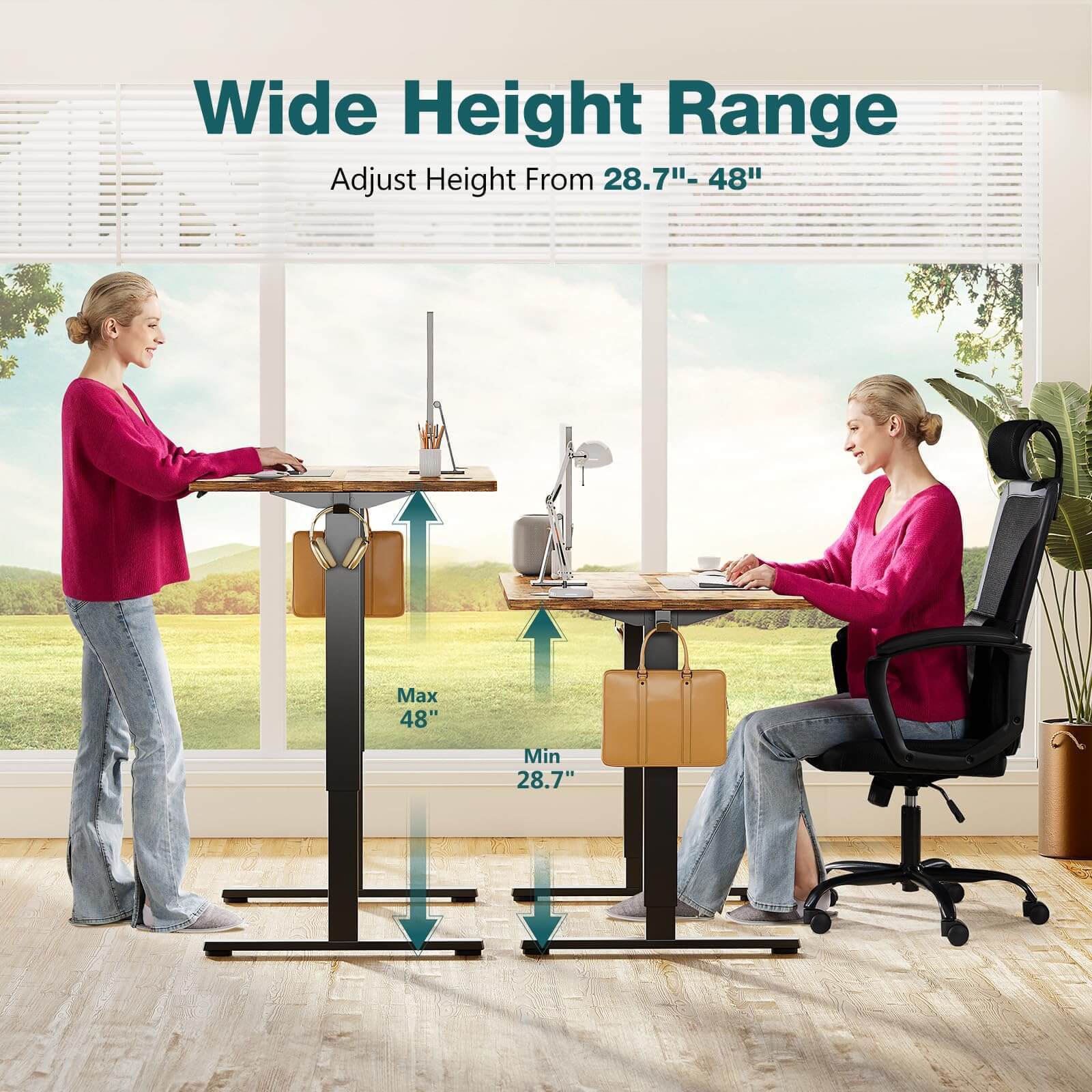 Electric Height Adjustable Standing Desk-thumbmail-1