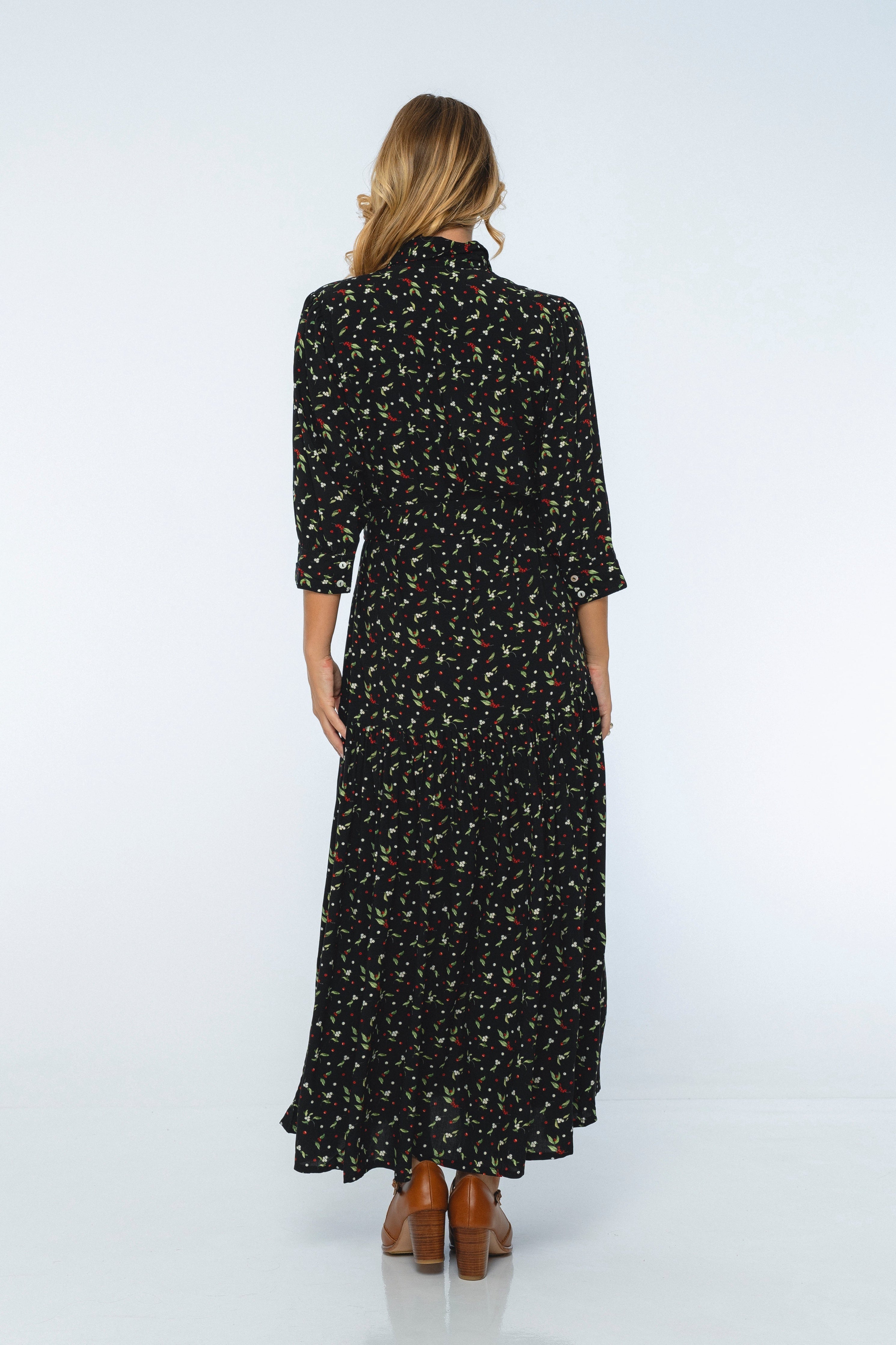 Colette Long Sleeve Shirt Dress-thumbmail-6