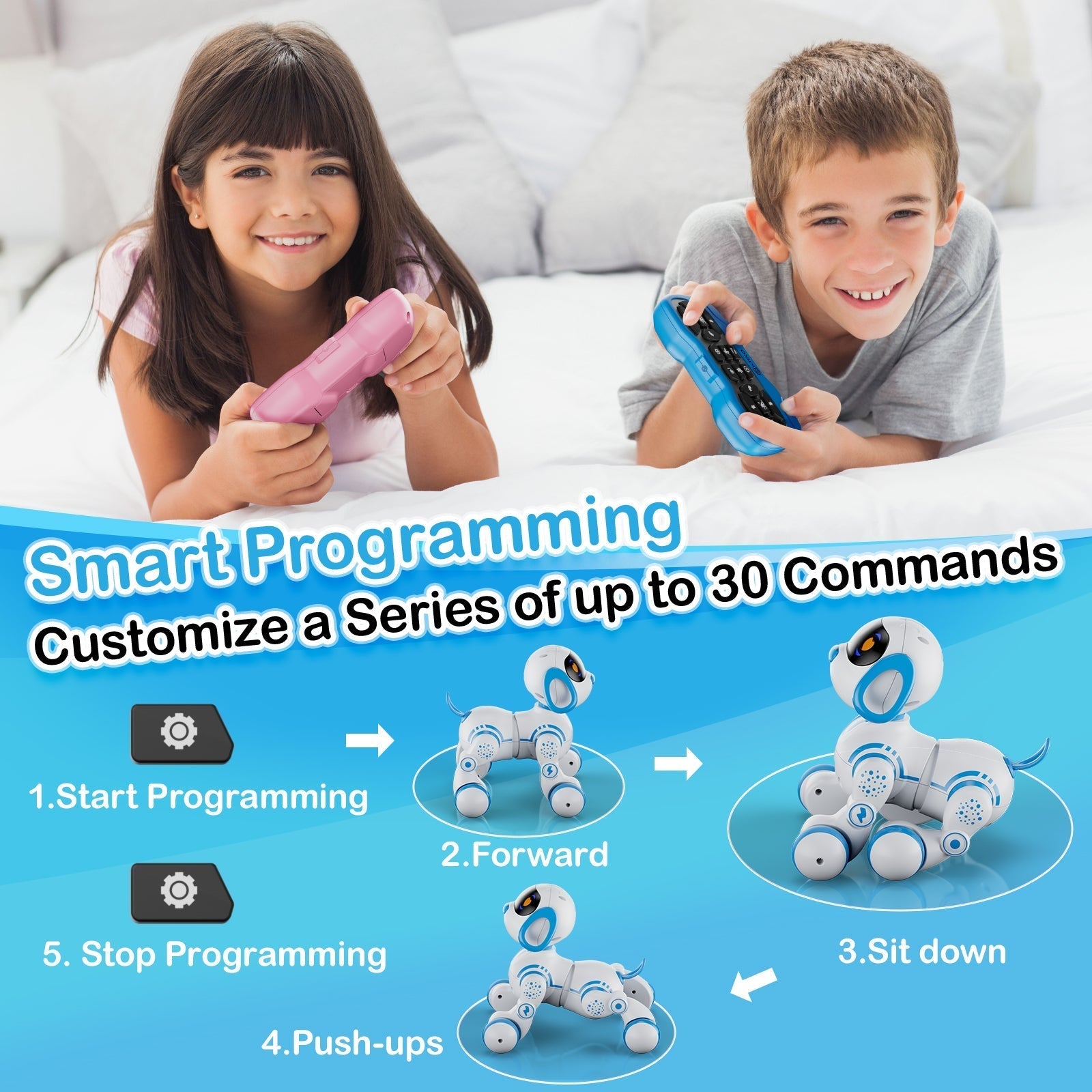 Contixo R3 Interactive Smart Robot Pet Dog Toy With Remote Control-thumbmail-2