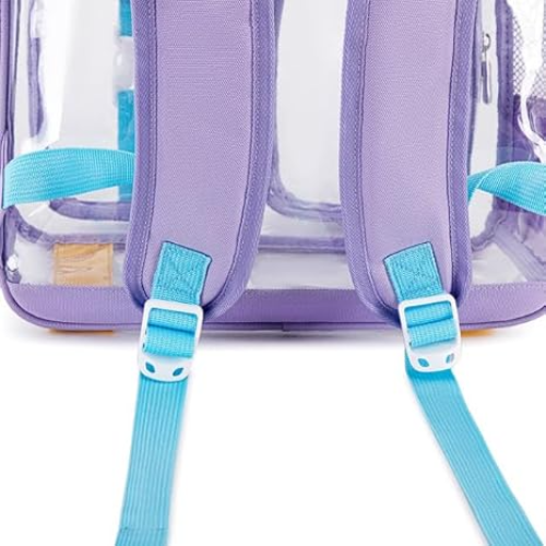 Contixo Clear Backpack - Trendy PVC Transparent Bookbag for Girls-thumbmail-4