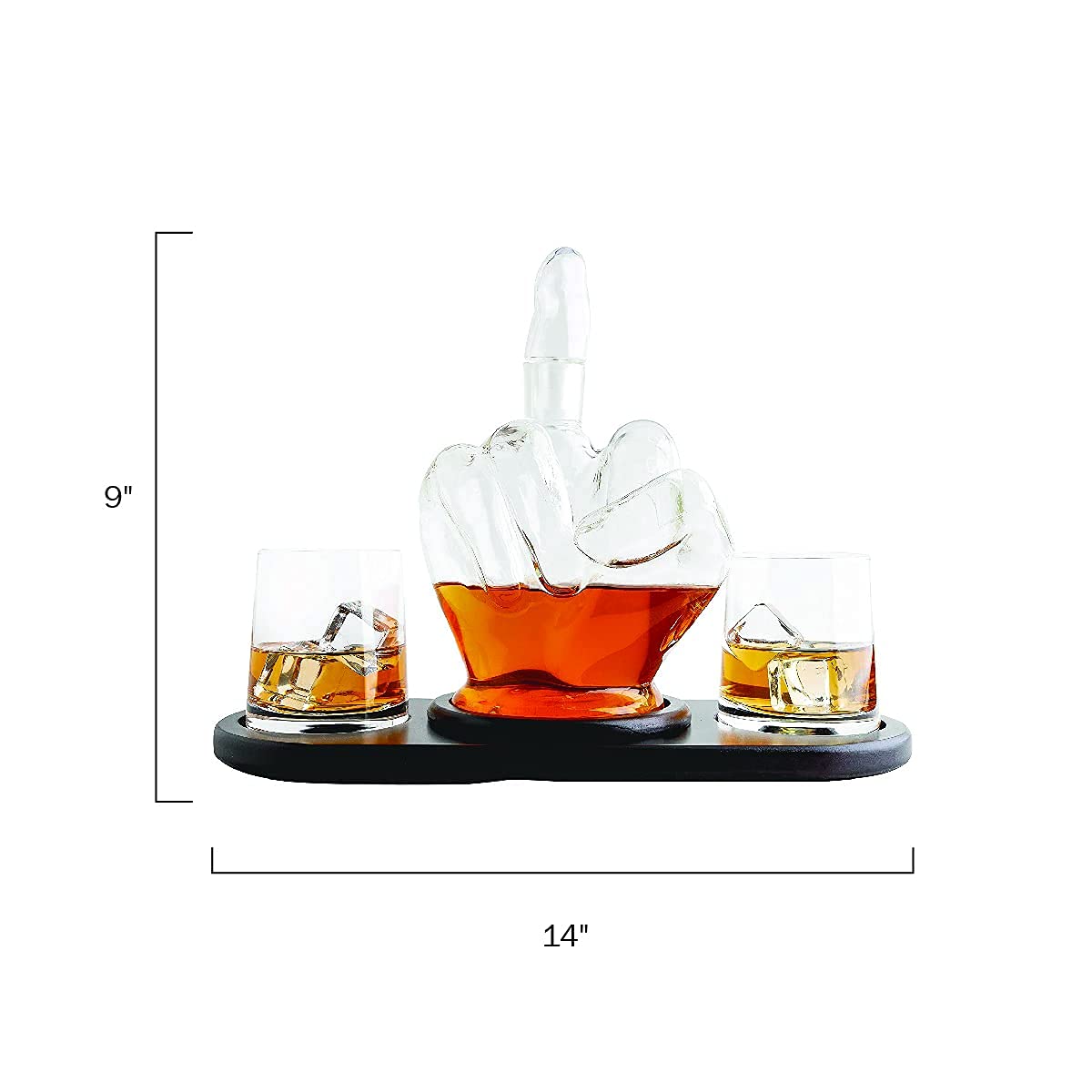 Middle Finger Whiskey Decanter Set-thumbmail-4
