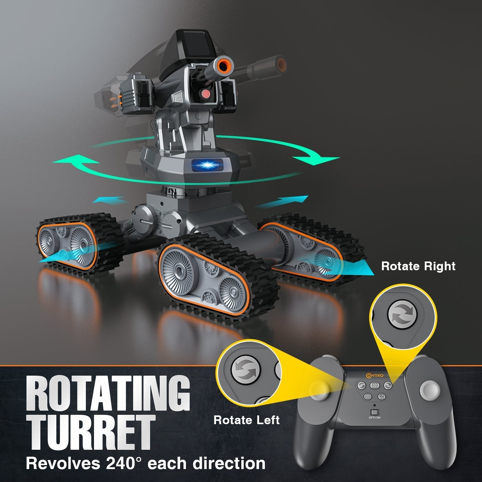 Contixo SC9 Remote Control Commander Gel Blaster Tank-thumbmail-6