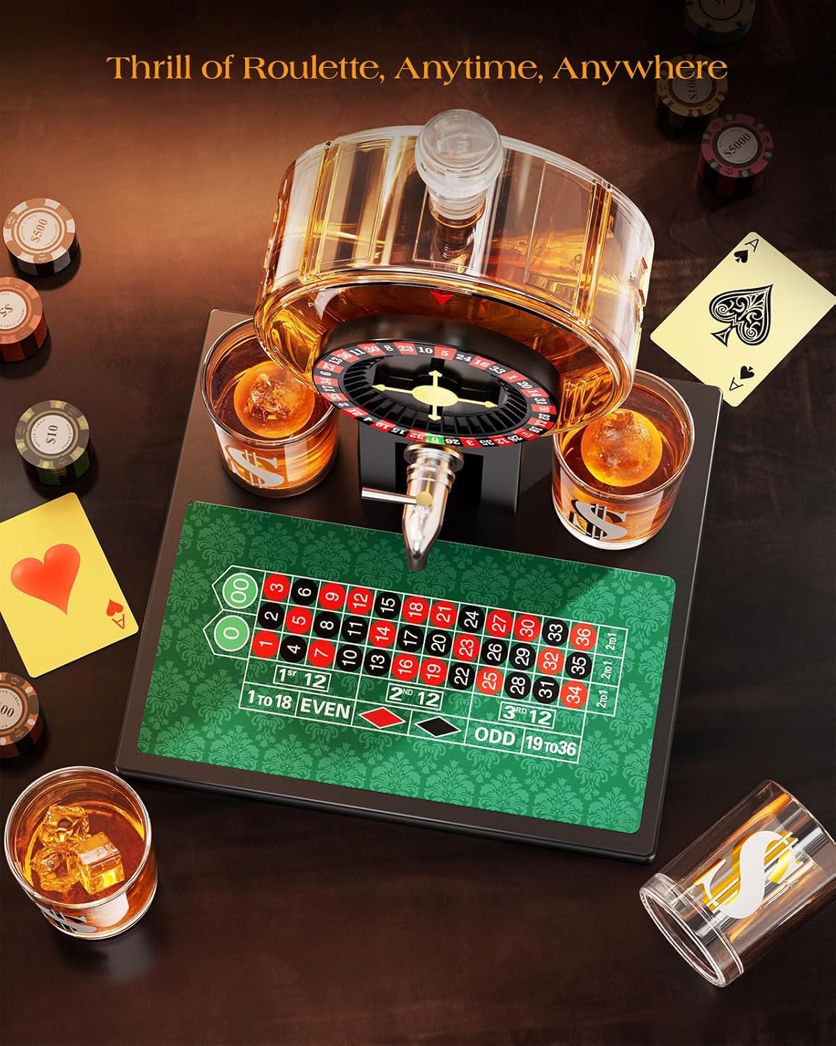Roulette Whiskey Decanter Set-thumbmail-1