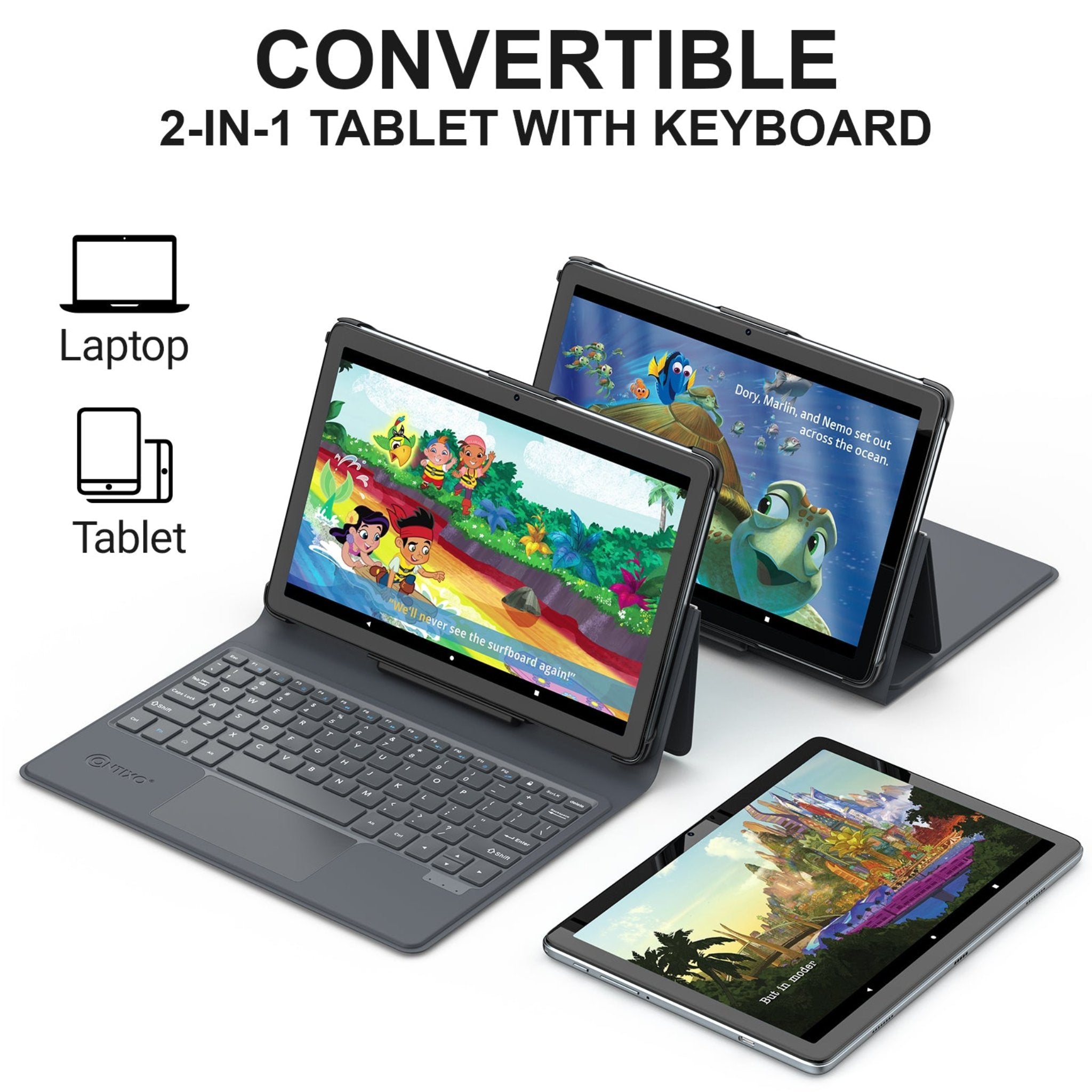 Contixo A1 10" Educational Android Tablet With Docking Keyboard - 128GB-thumbmail-7