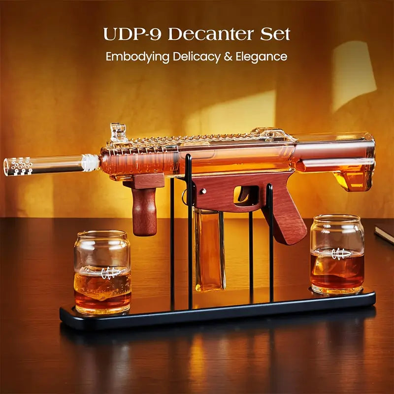 M-16 Machine Gun Whiskey Decanter Set-thumbmail-2