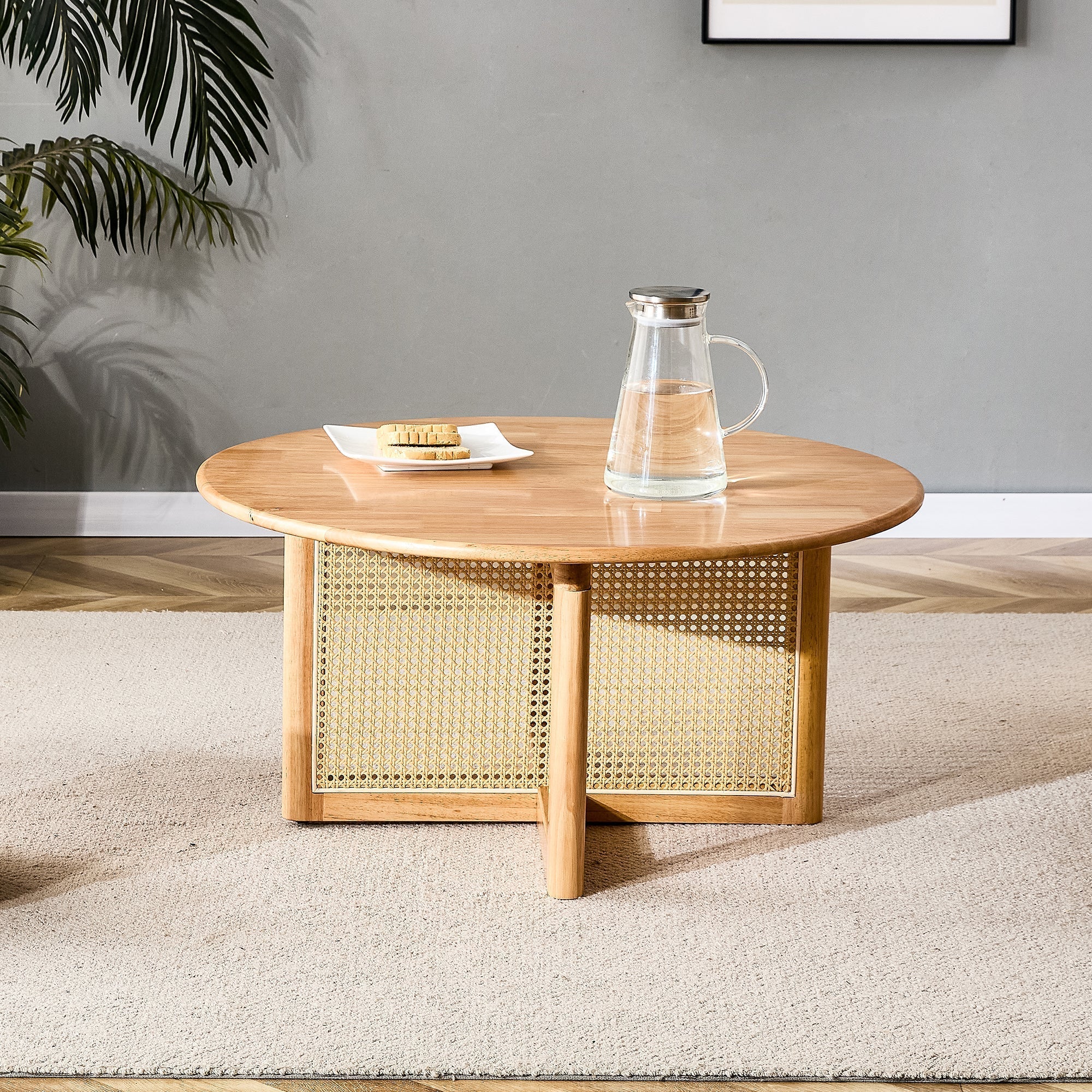 Natural Elegant Wooden Coffee Table-thumbmail-5