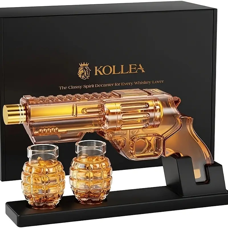 Magnum Revolver Whiskey Decanter Set-thumbmail-4
