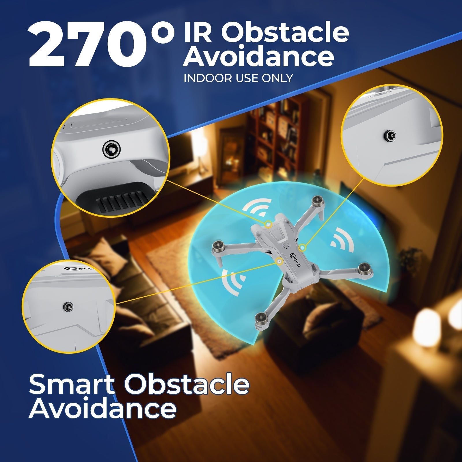 Contixo F21 Elite Sky Remote Control Beginner Drone With 1080P HD Camera-thumbmail-7