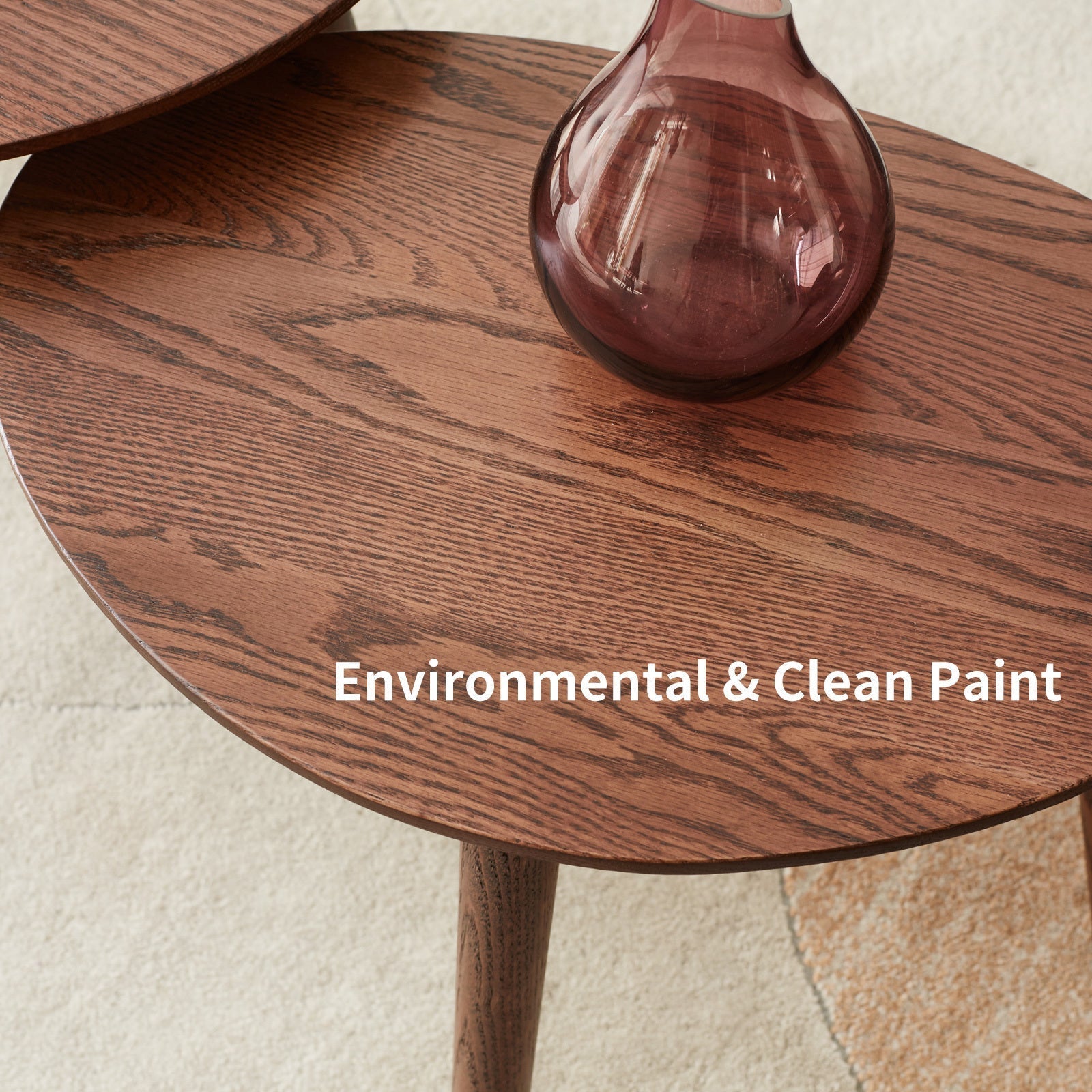 Solid Oak Wood Side Table-thumbmail-6
