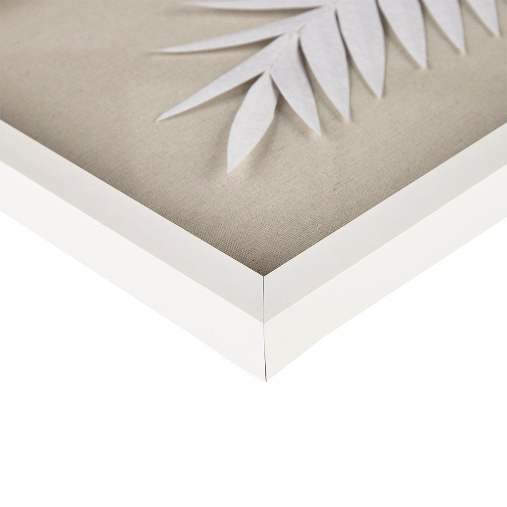 Framed Rice Paper Palm Leaves 3-Piece Shadowbox Wall Decor-thumbmail-10