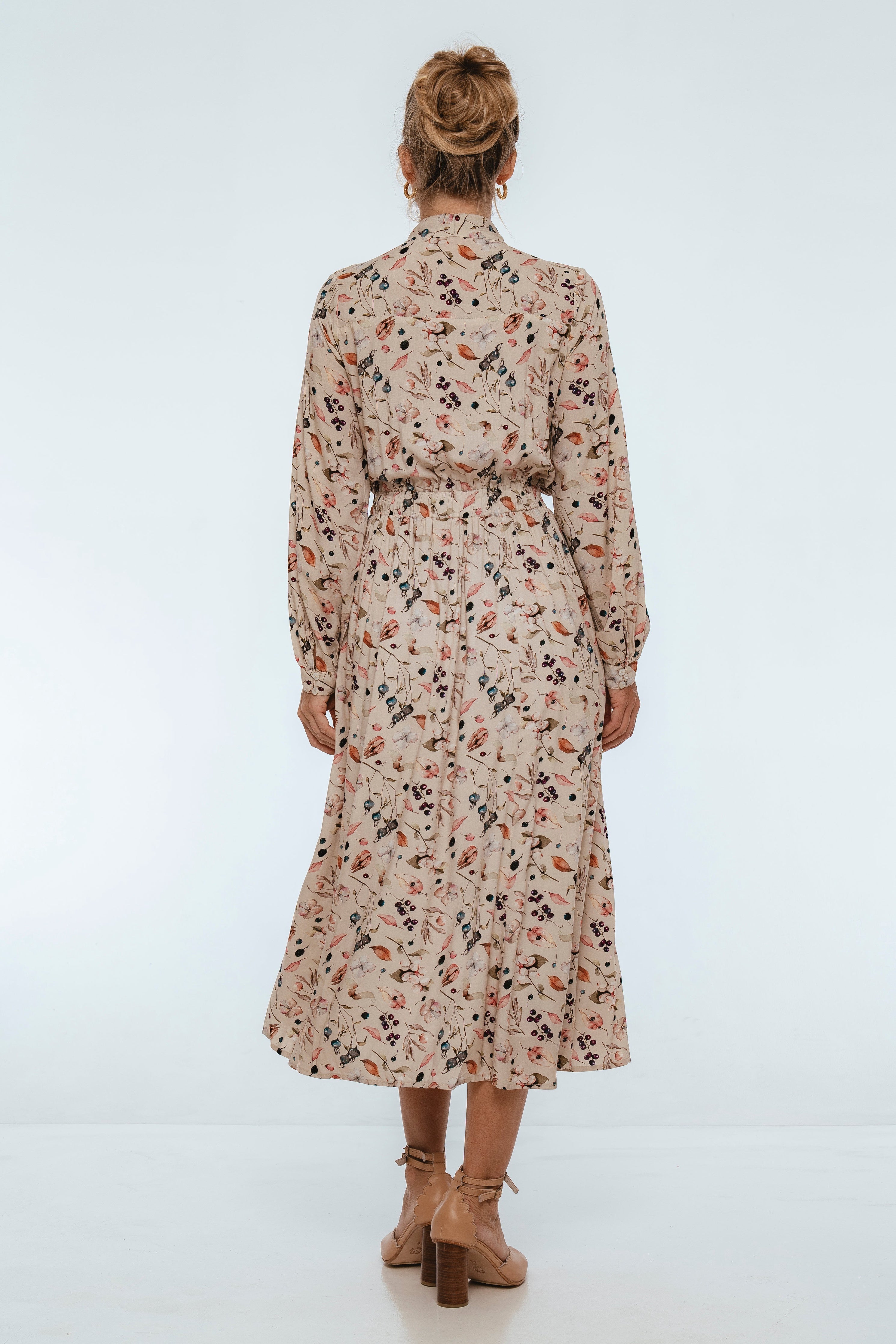 Evelina Long Sleeve Midi Dress-thumbmail-7