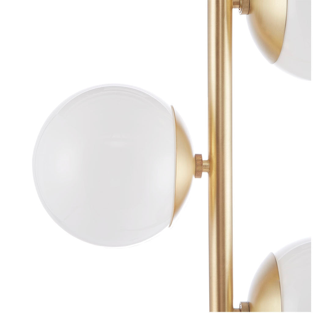 3-Globe Light Floor Lamp With Marble Base-thumbmail-2