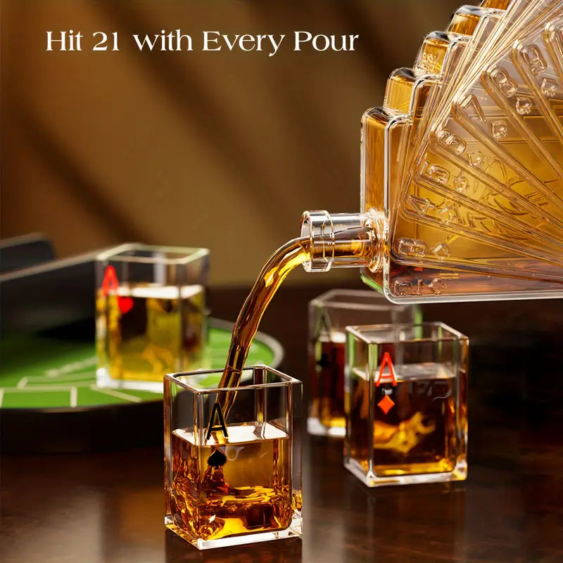 Poker Night Whiskey Decanter Set-thumbmail-1
