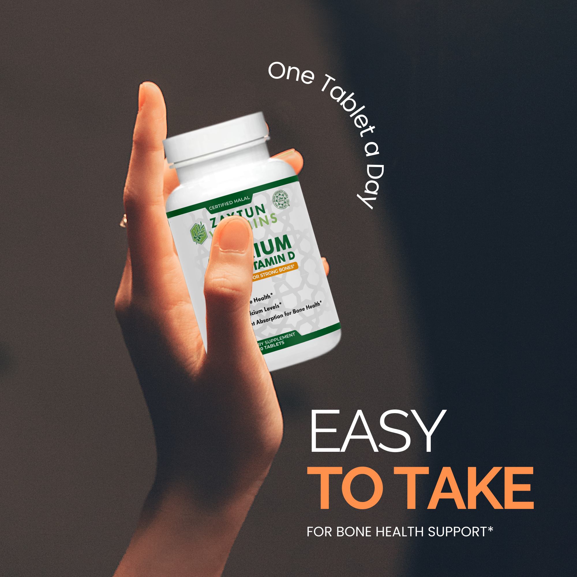 Halal Calcium + Vitamin D3 Tablets (3-Pack)-thumbmail-5