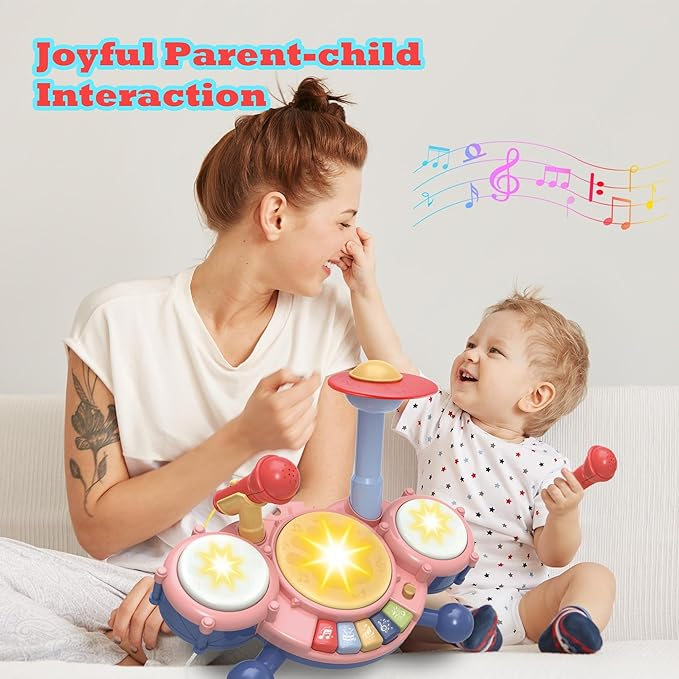 Contixo Musical Drum Toy Set for Babies, Learn Toy Age 2-8 Years-thumbmail-12