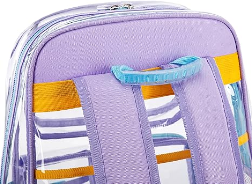Contixo Clear Backpack - Trendy PVC Transparent Bookbag for Girls-thumbmail-6