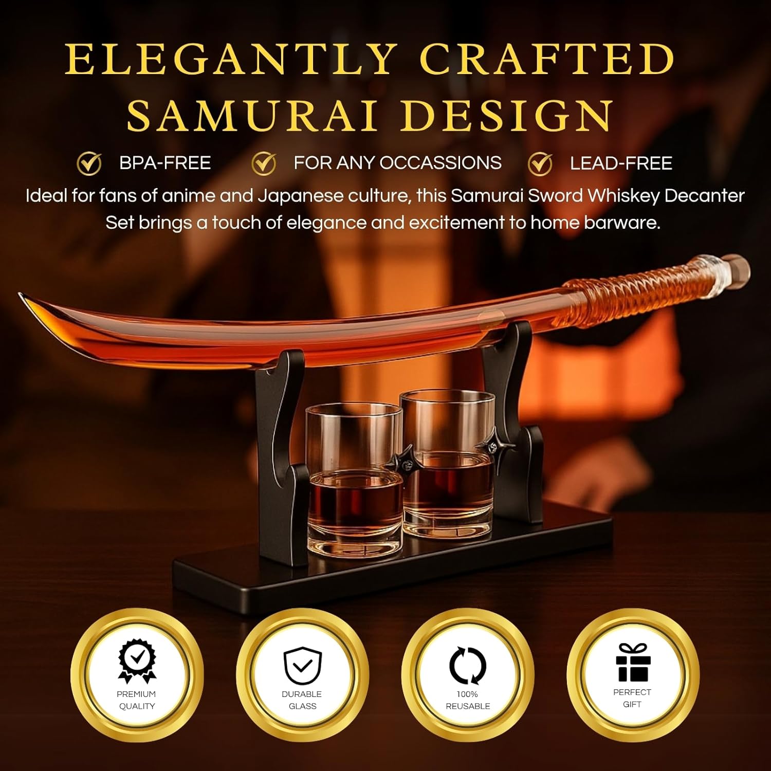 Samurai Sword Whiskey Decanter Set-thumbmail-4