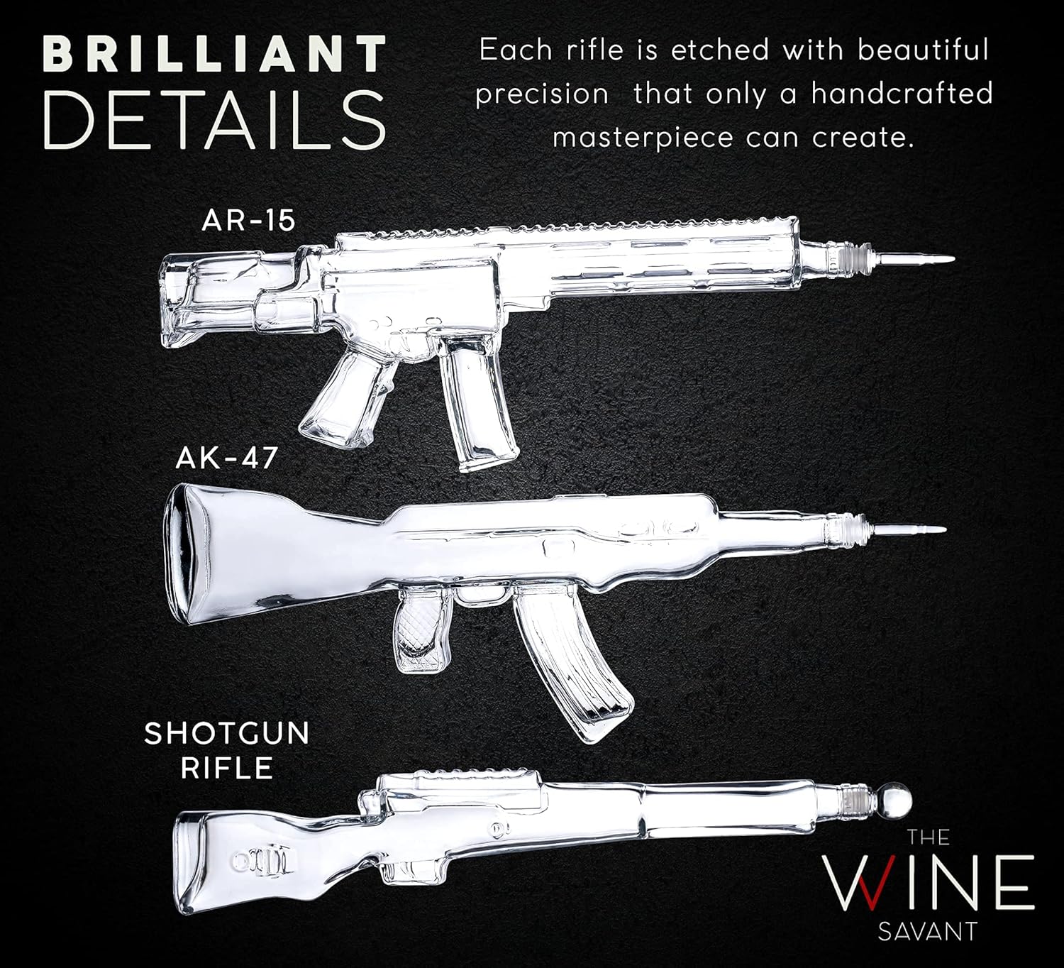 Triple Gun Whiskey Decanter Set-thumbmail-3