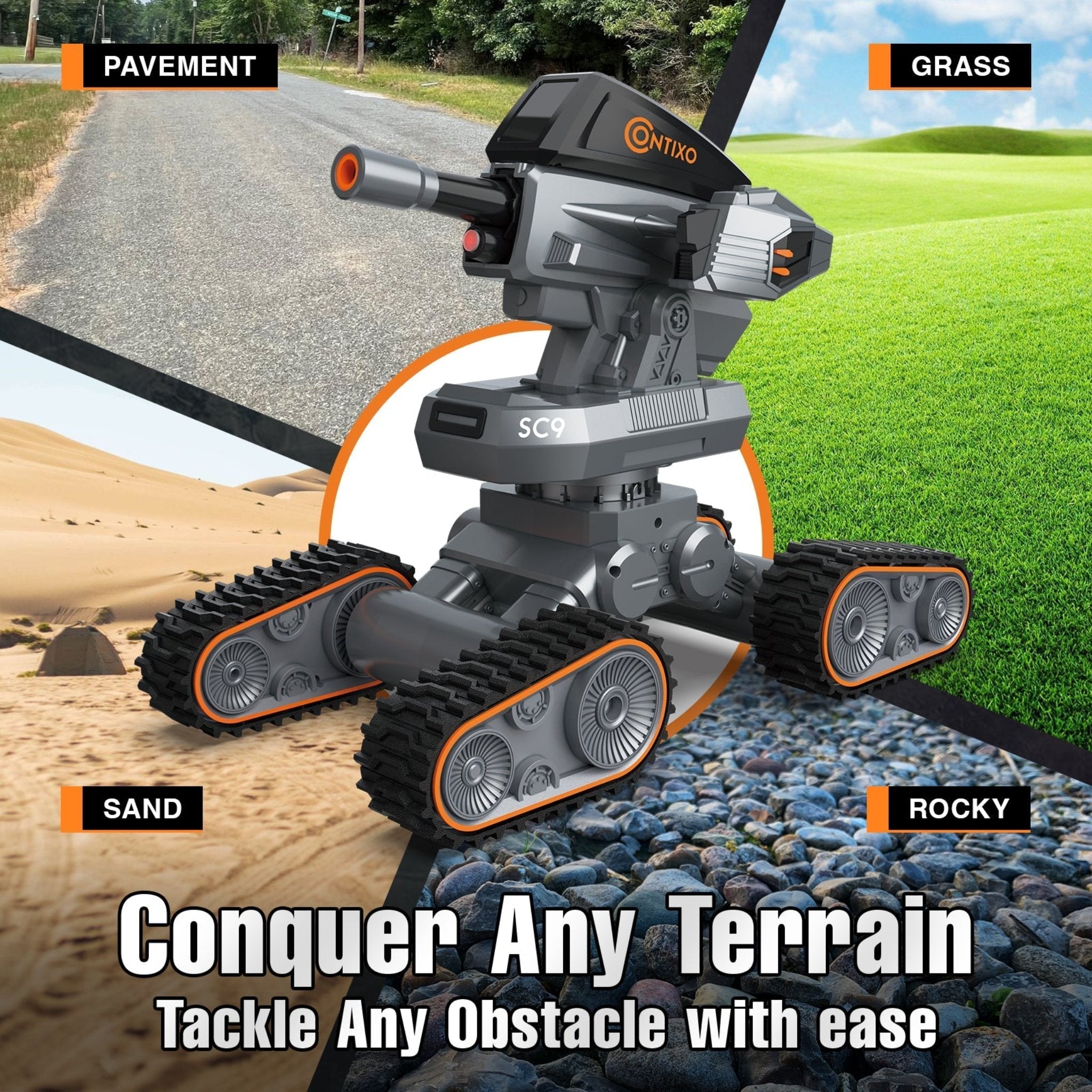 Contixo SC9 Remote Control Commander Gel Blaster Tank-thumbmail-4