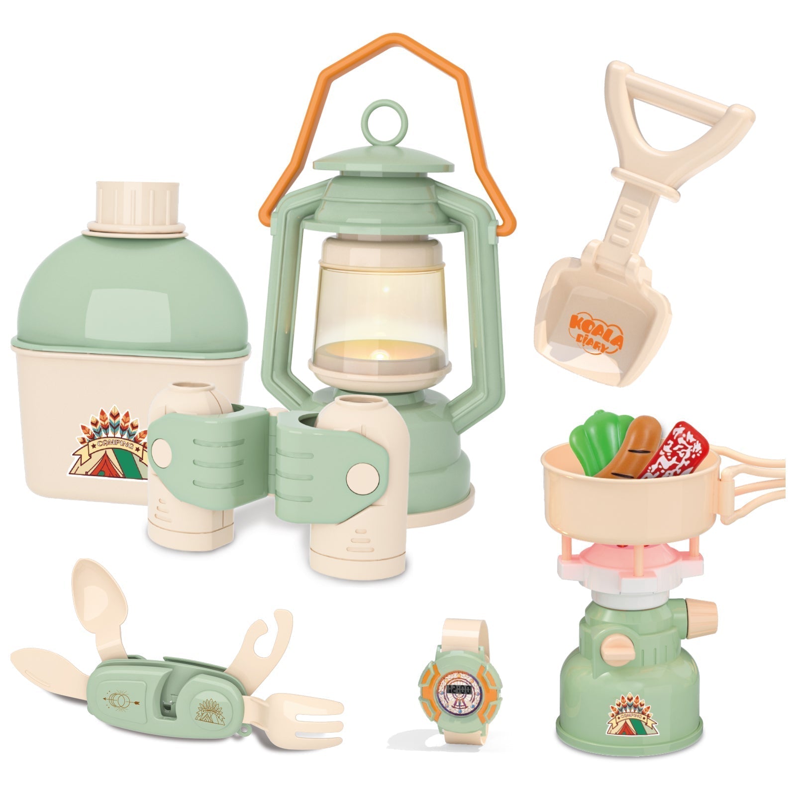 Contixo Kids Camping Set - Pretend Play Tent With Toy Campfire & Lantern-thumbmail-5