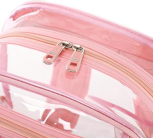 Contixo Clear Backpack - Trendy PVC Transparent Bookbag for Girls-thumbmail-8