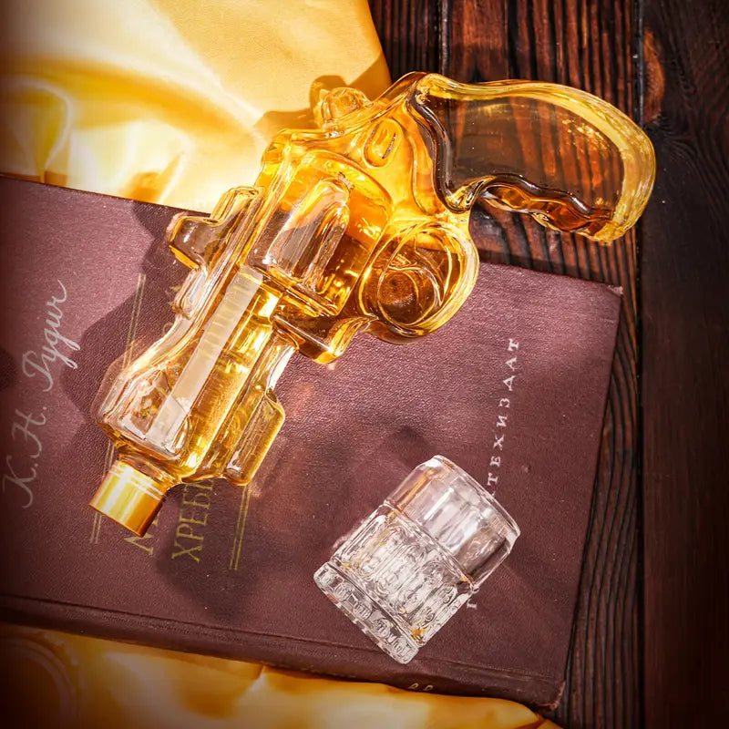 Classic Revolver Whiskey Decanter Set-thumbmail-4
