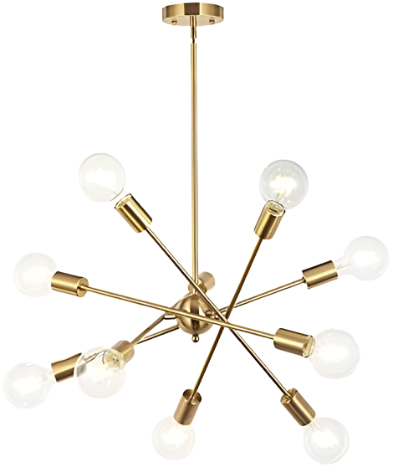 Modern Sputnik Chandelier Lighting With Adjustable Arms-thumbmail-5