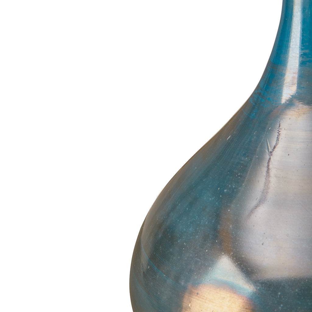 Blue and Bronze Decorative Glass Vases 3-Piece Set-thumbmail-3