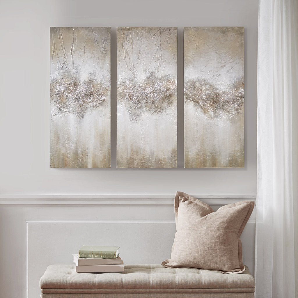 Heavily Embellished 3-Piece Canvas Wall Art Set-thumbmail-10