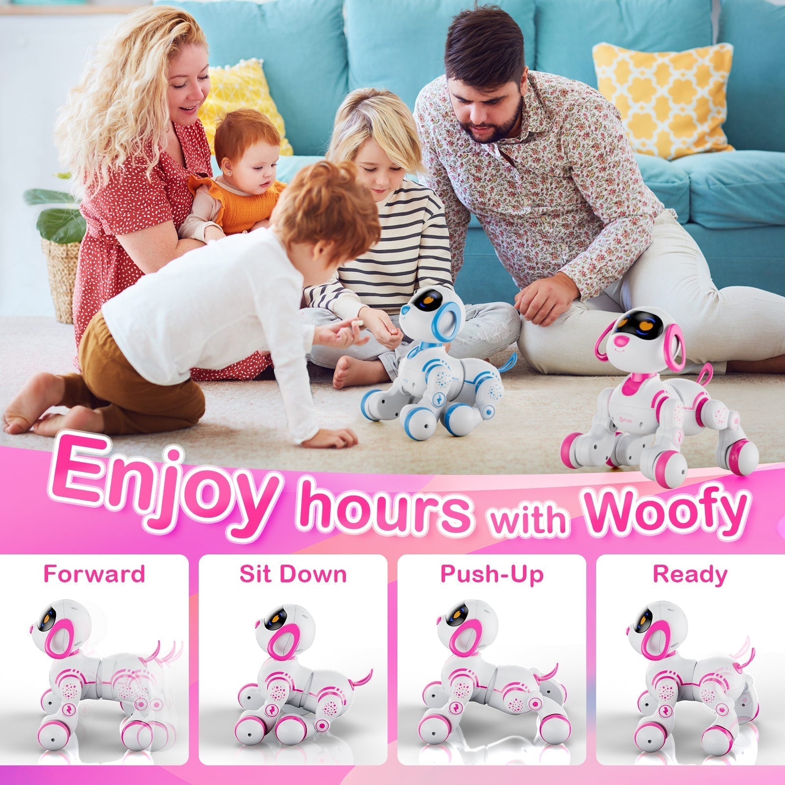 Contixo R3 Interactive Smart Robot Pet Dog Toy With Remote Control-thumbmail-4