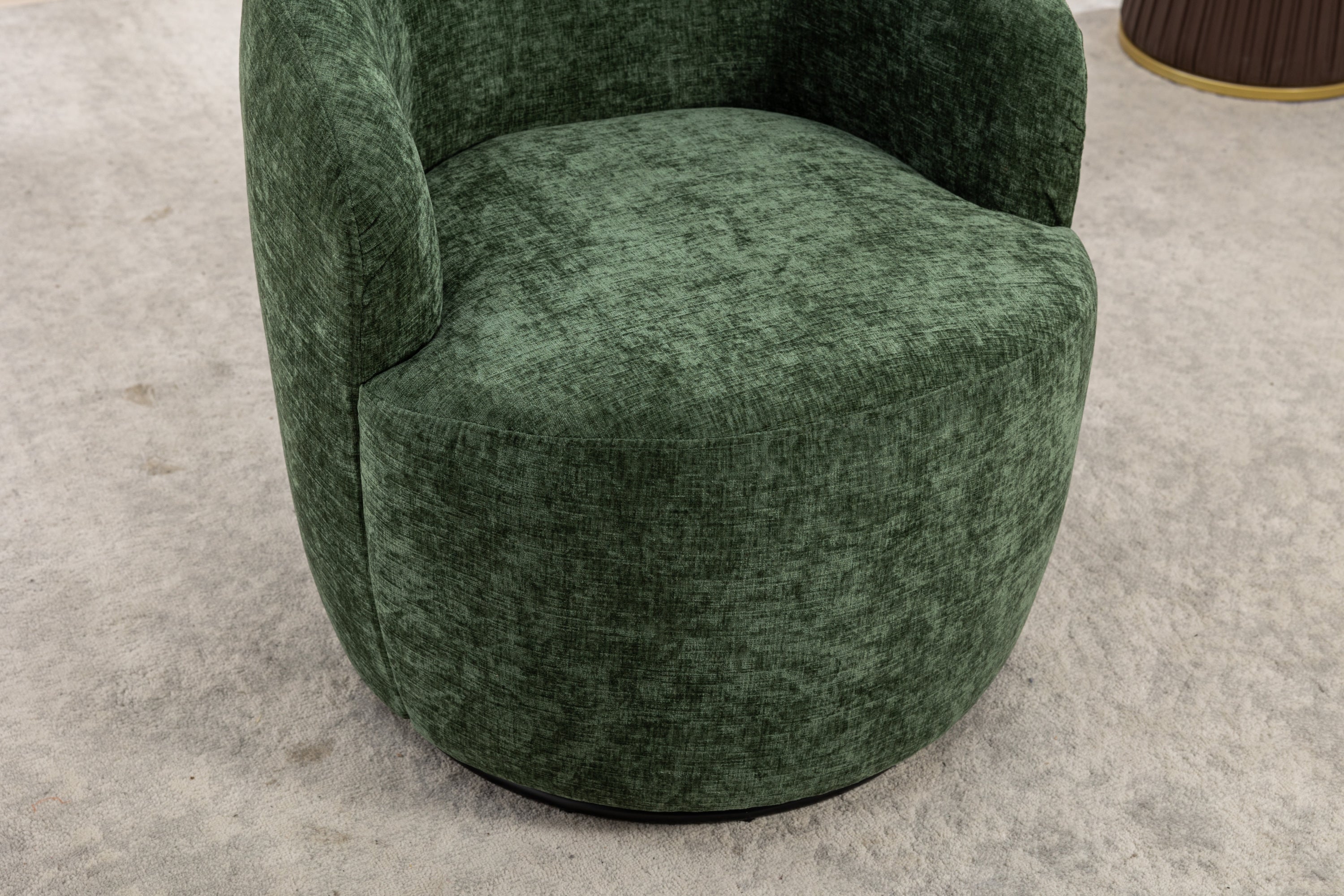 Swivel Accent Armchair  With Black Powder Coating Metal Ring-thumbmail-6