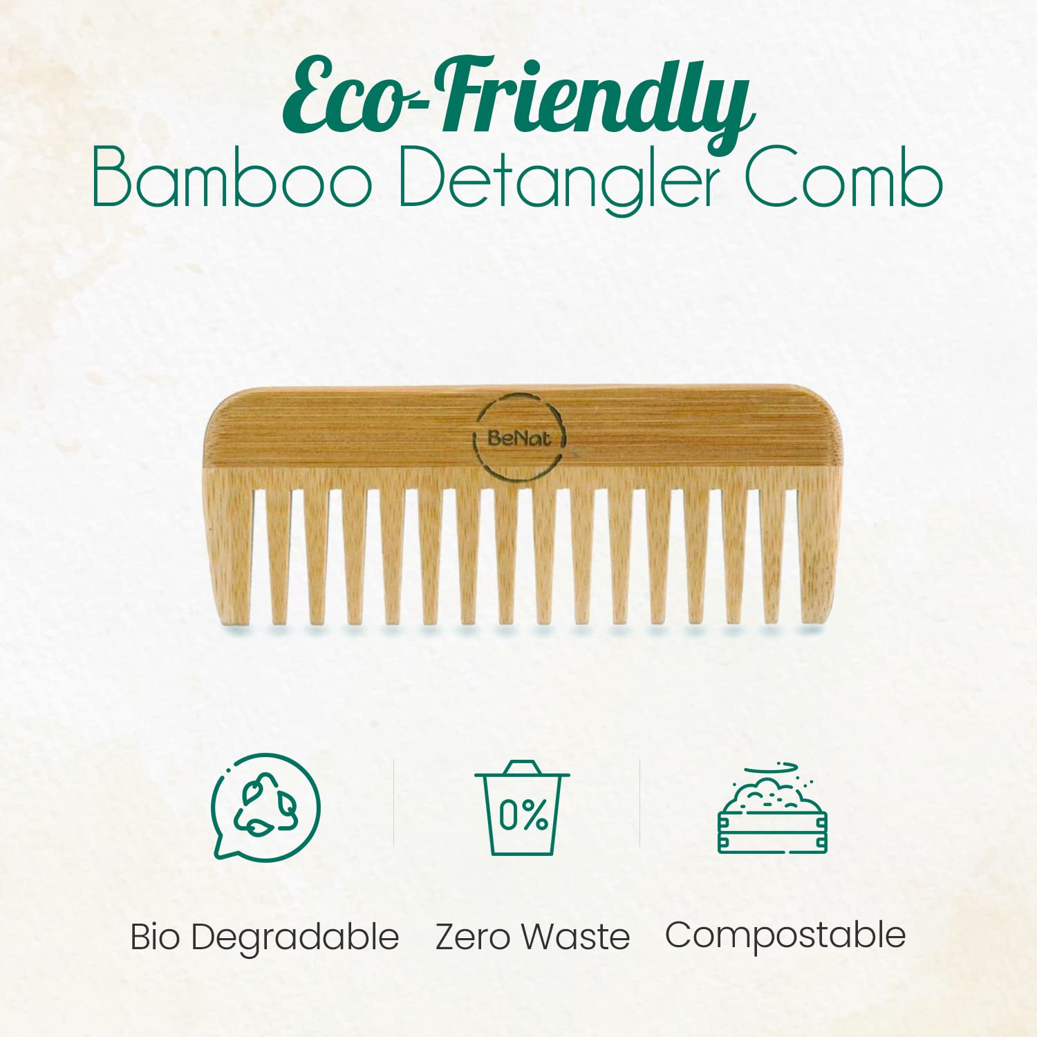 All-Natural Bamboo Hair Comb-thumbmail-2