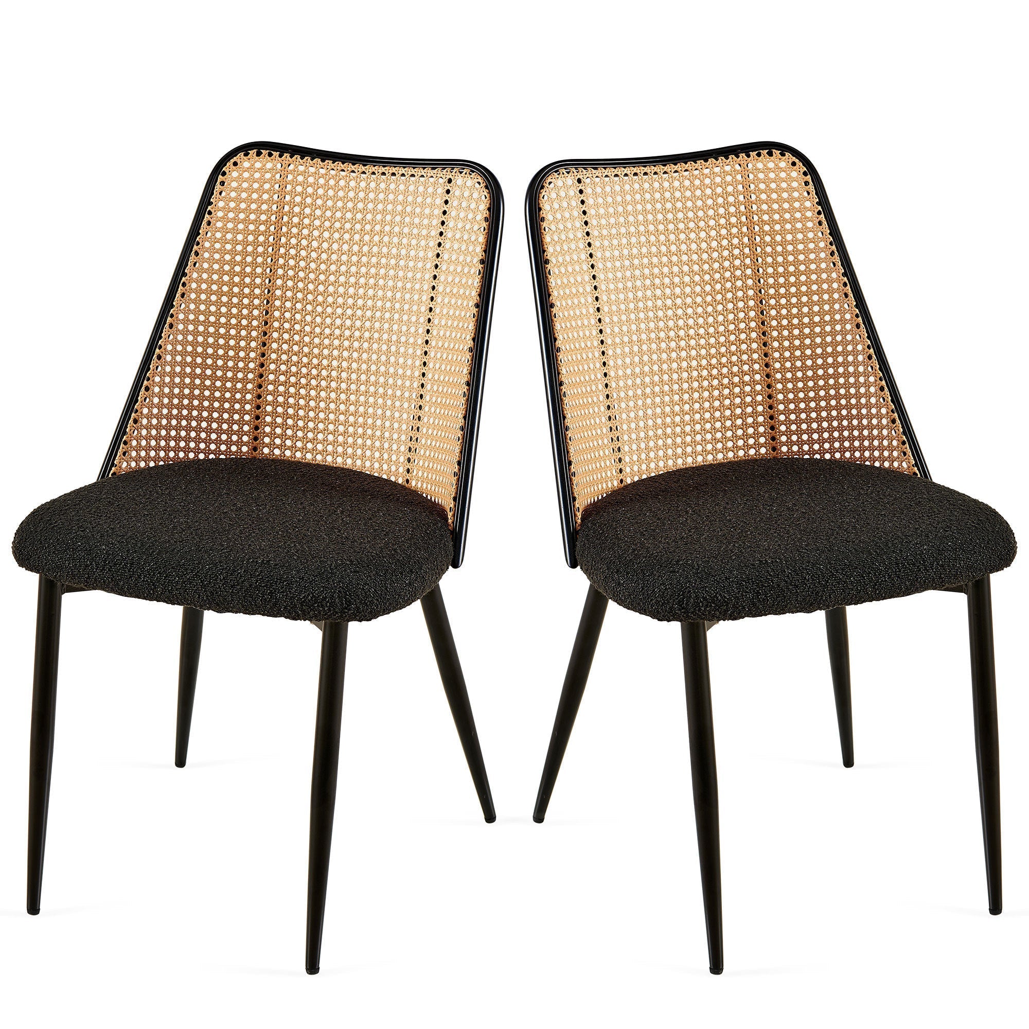 Set of Black Rattan Dining Chairs-thumbmail-9