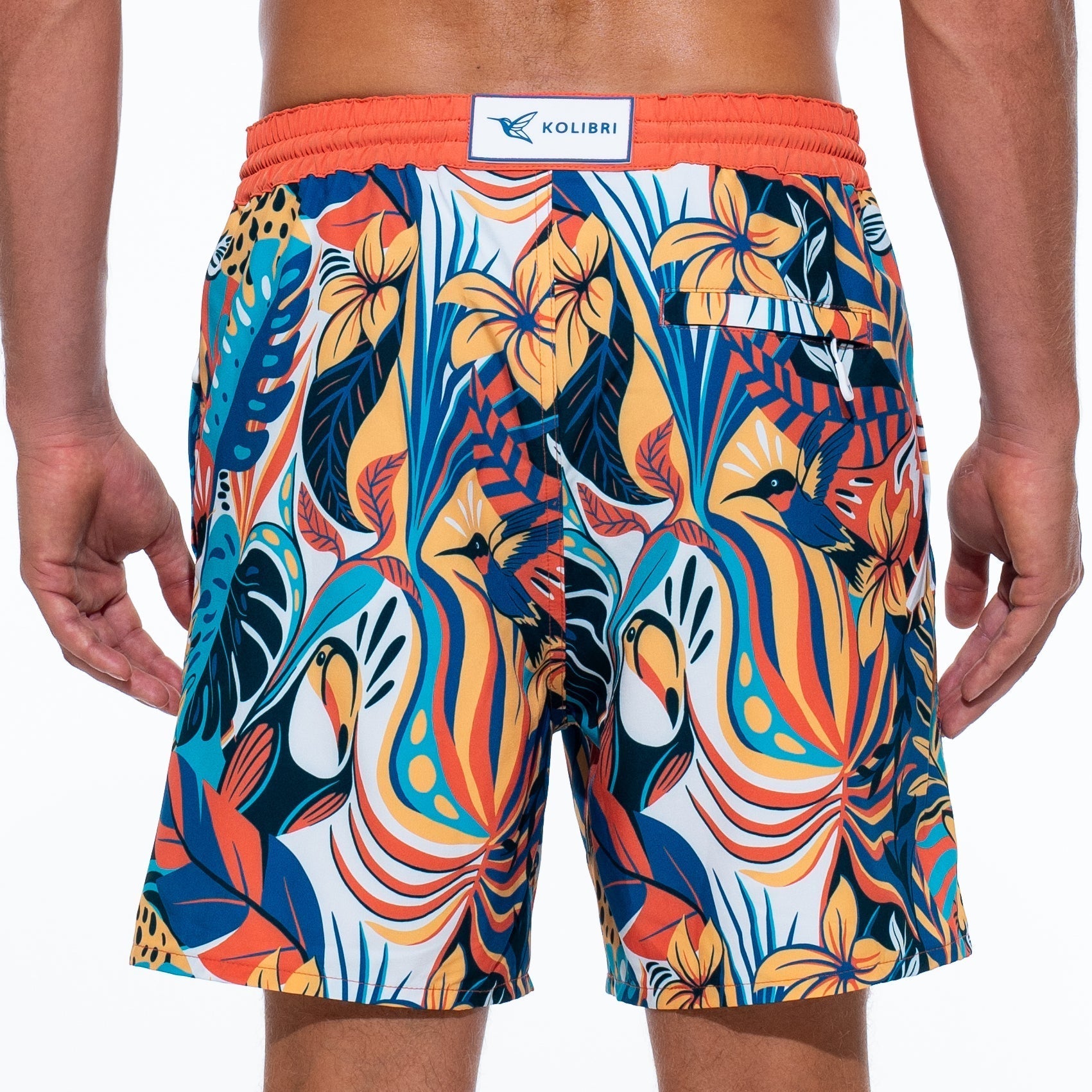 Mens Designer Board Shorts | Jungle Original Print-thumbmail-2
