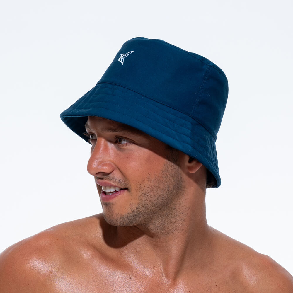 Mens Bucket Hat | 100% Cotton Twill | Deep Ocean-thumbmail-2