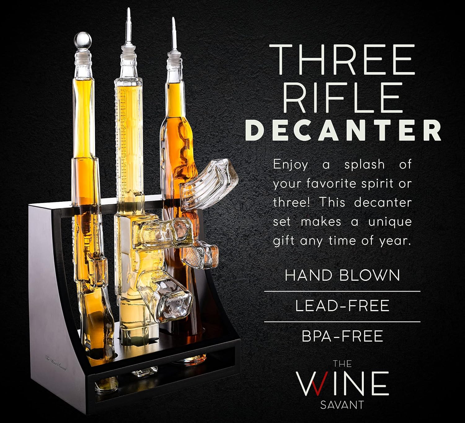 Triple Gun Whiskey Decanter Set-thumbmail-9