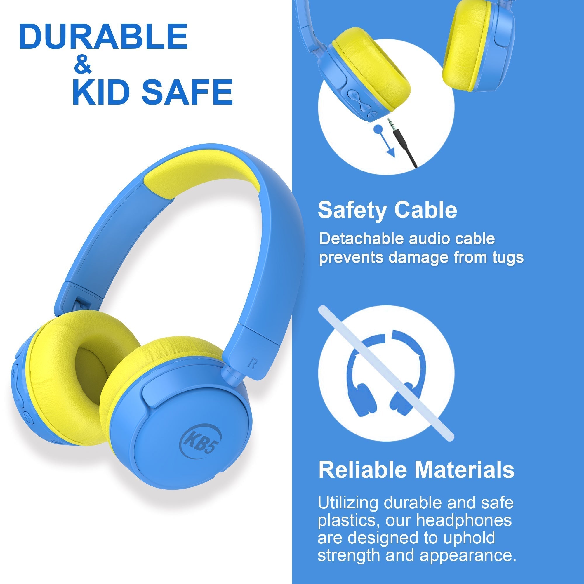 Contixo KB5 Kids Wireless Bluetooth Headphones-thumbmail-5