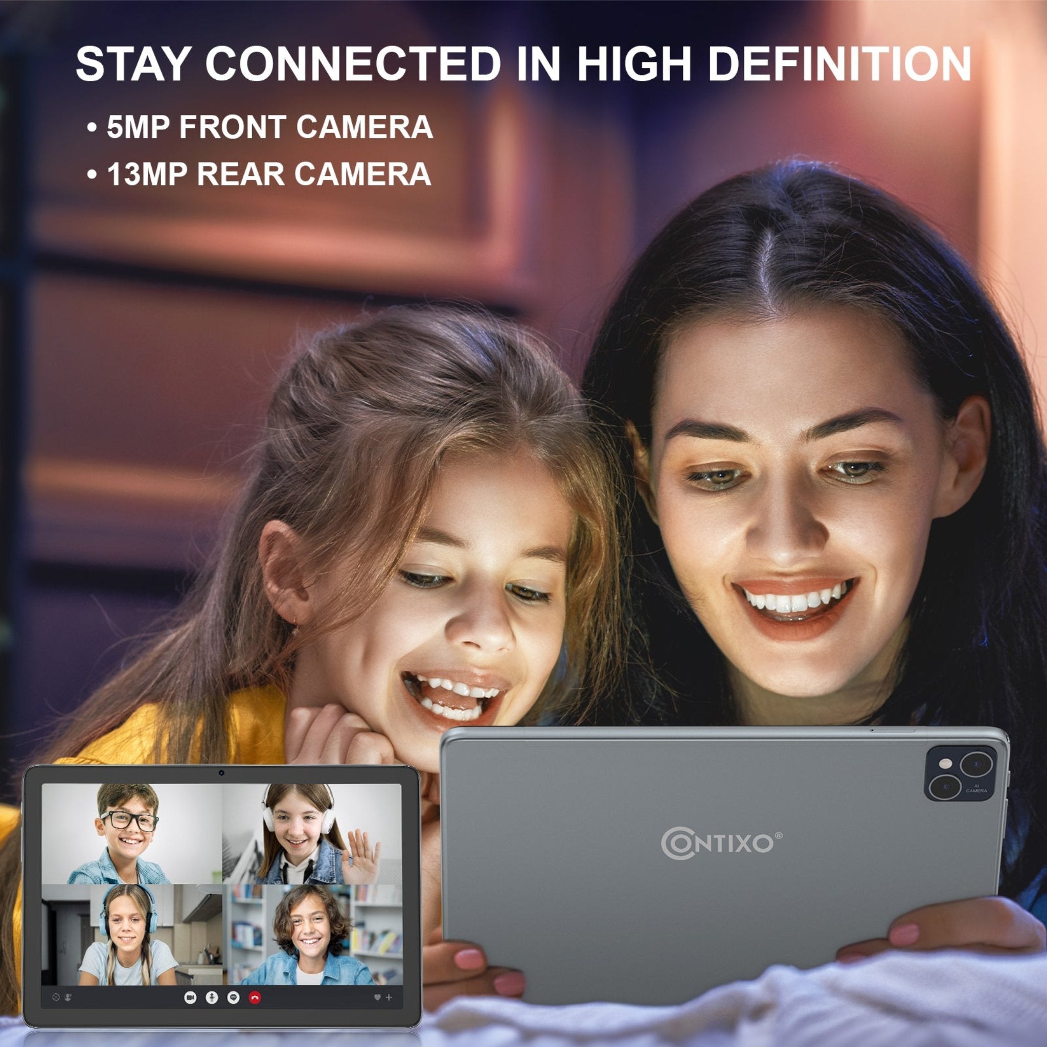 Contixo A1 10" Educational Android Tablet With Docking Keyboard - 128GB-thumbmail-5