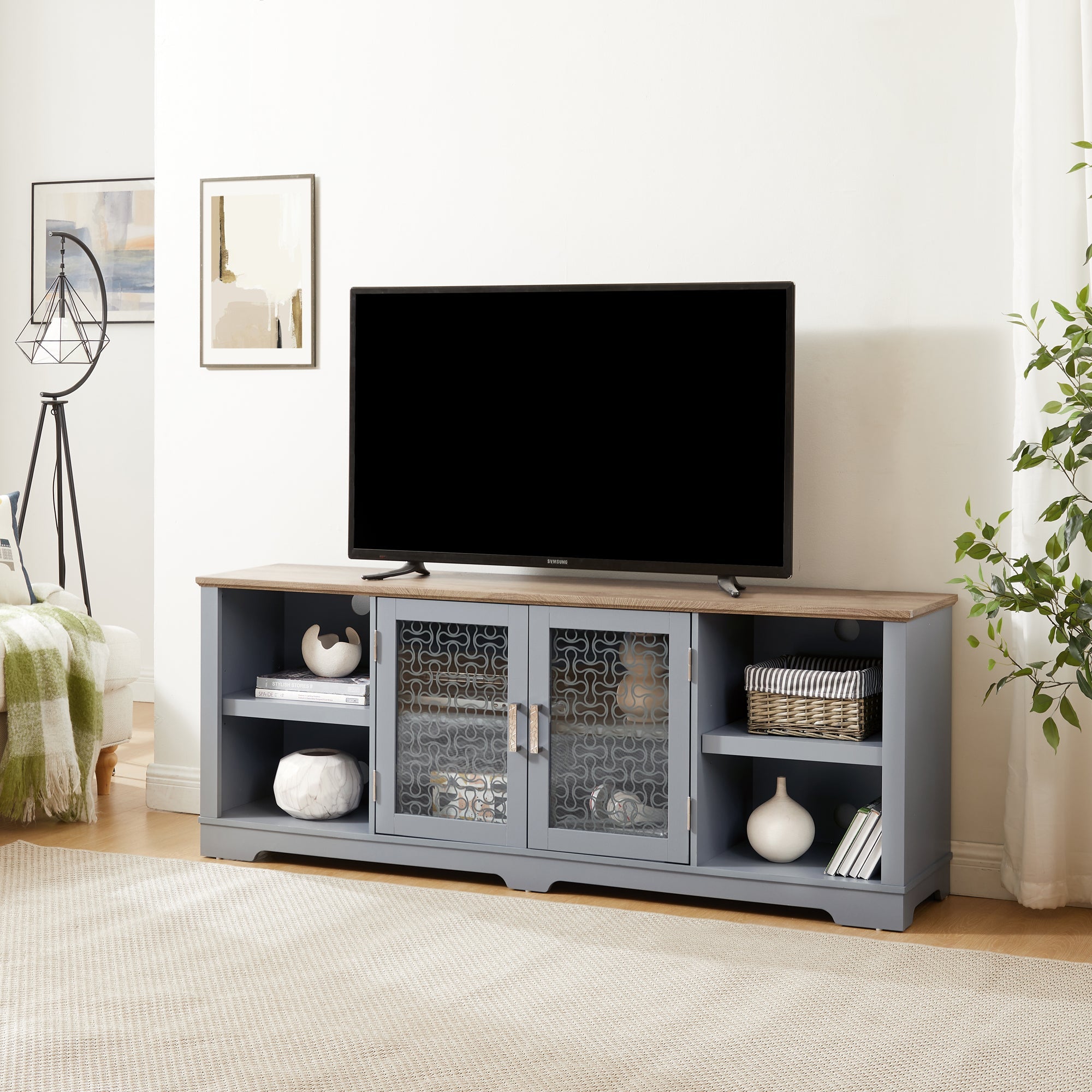 Modern Farmhouse TV Media Stand-thumbmail-4