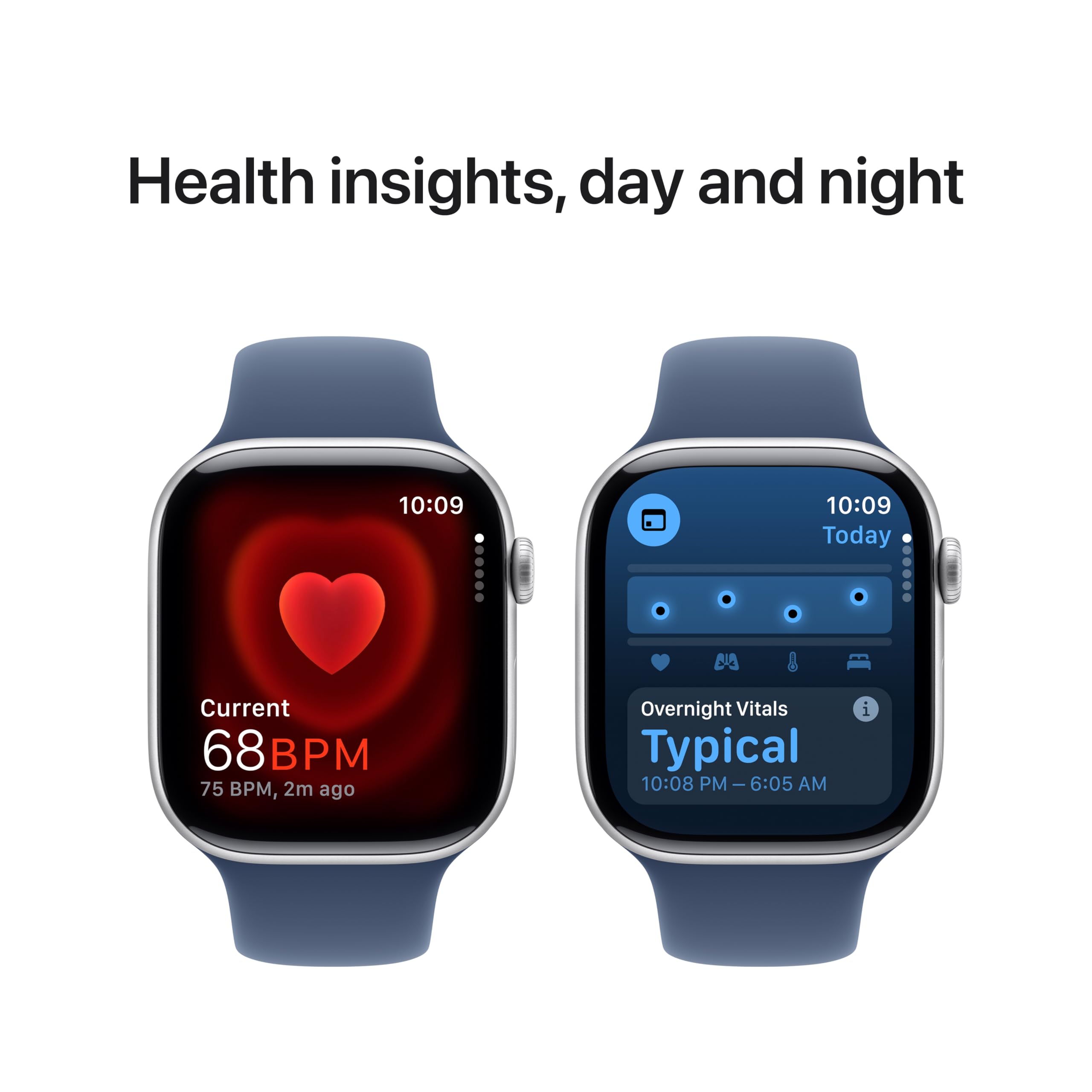Apple Watch Series 10 46mm Gps Aluminum Silver + Denim Sport Band 64gb WS1 (Certified Refurbished)-thumbmail-6