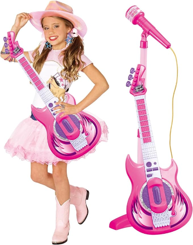 Contixo Kids Toy Guitar Set With MP3 Microphone - Musical Toy-thumbmail-4